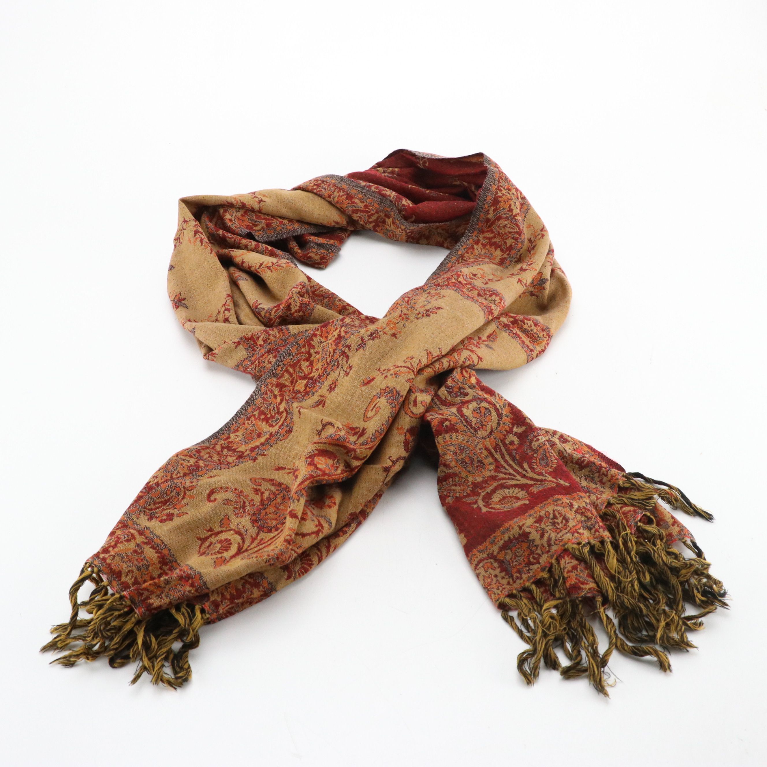 Fringed Shawl and Scarf