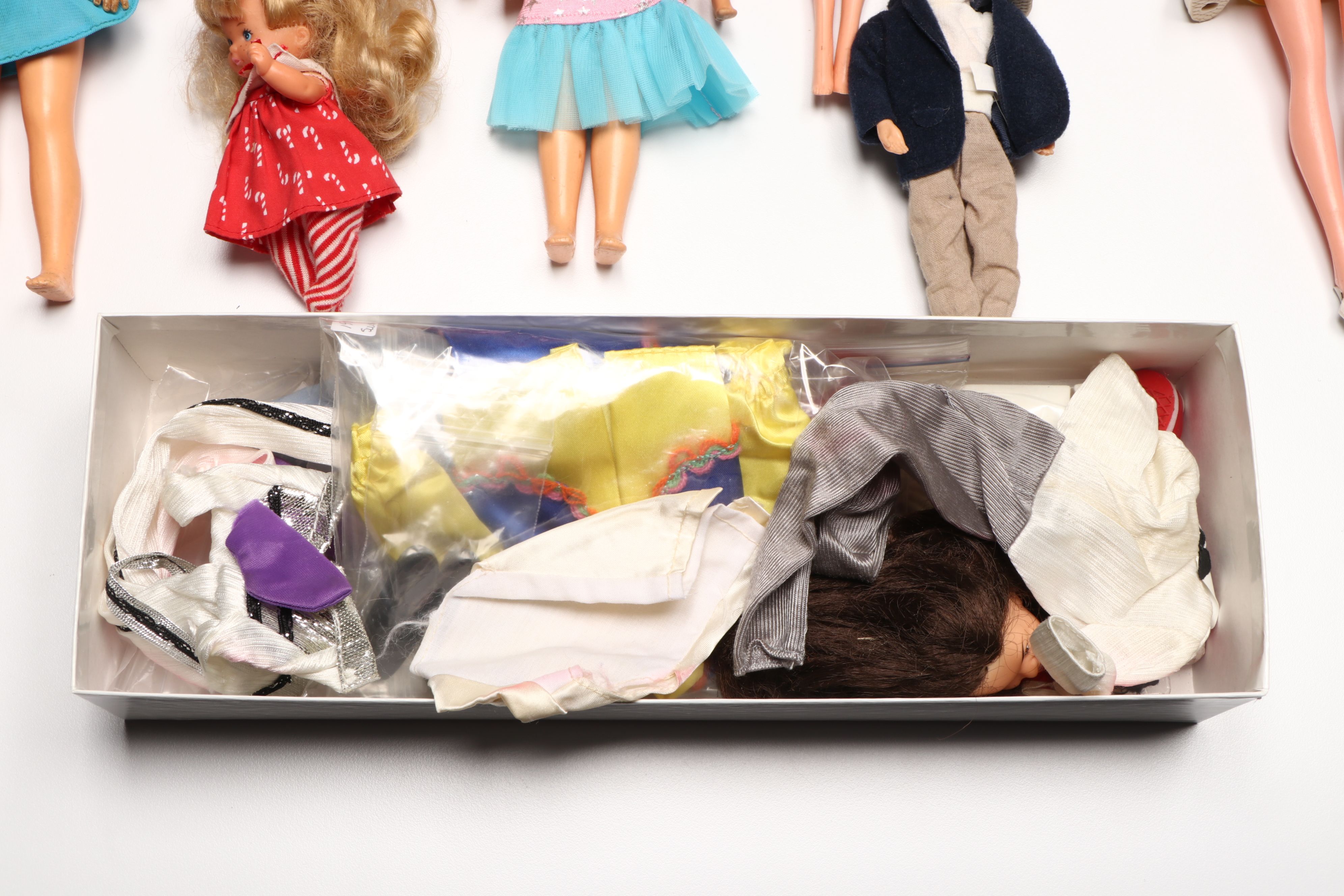 Mattel "Supersize Barbie" with Other Vintage Dolls and Accessories