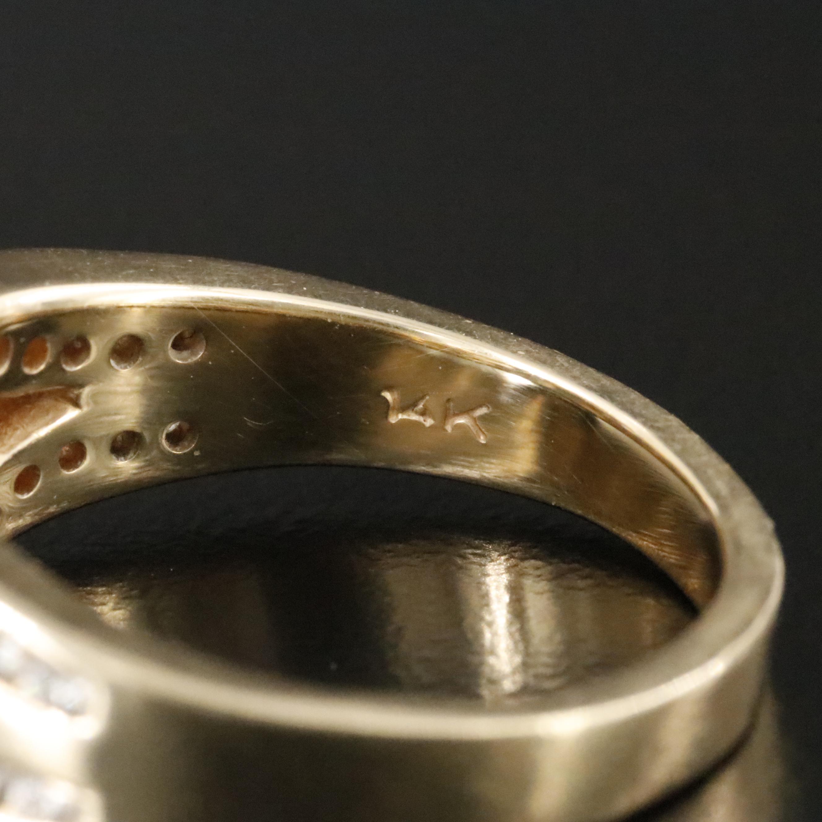 14K 0.91 CTW Diamond Ring