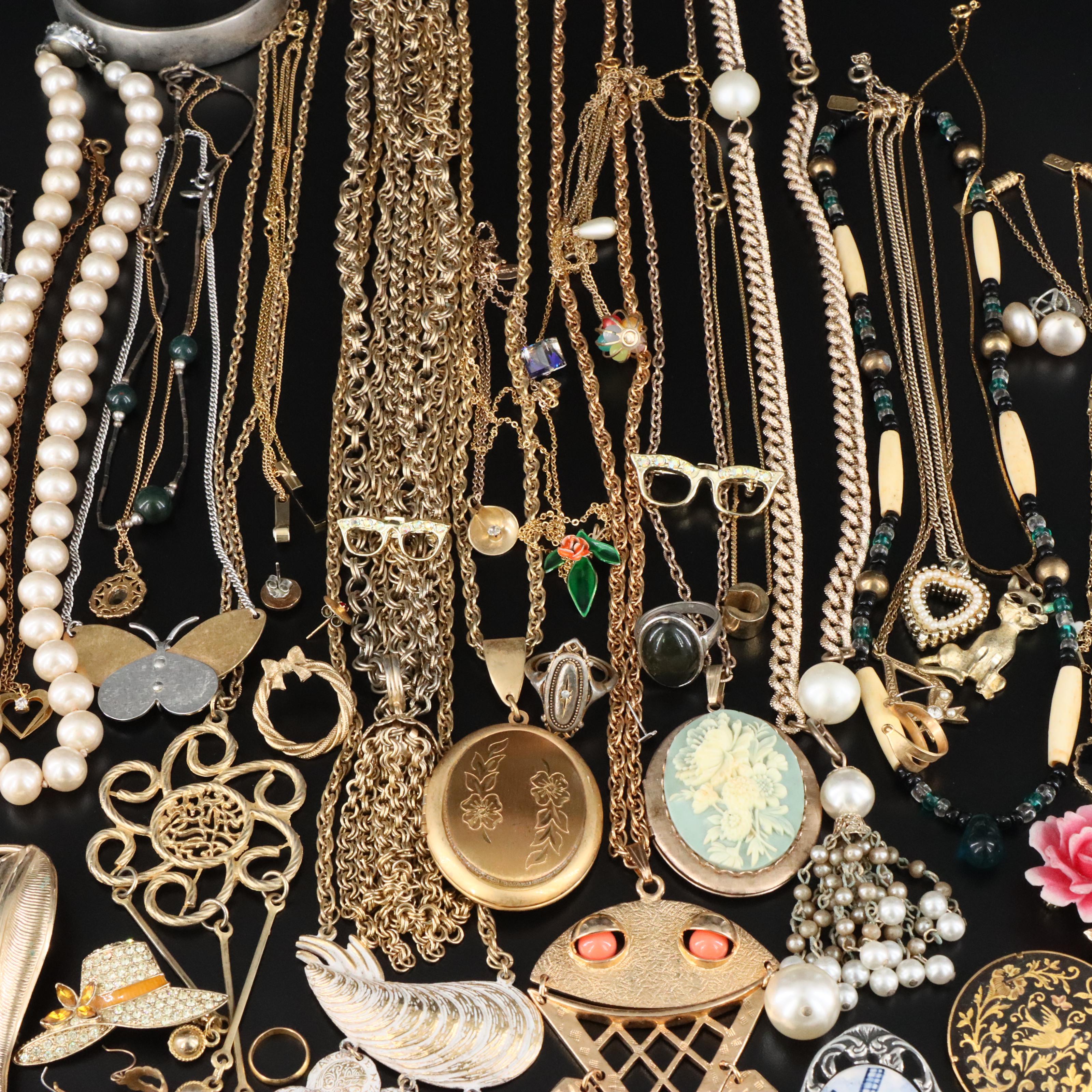 1970s Jewelry Collection Incluidng Bone, Park Lane and Sarah Coventry