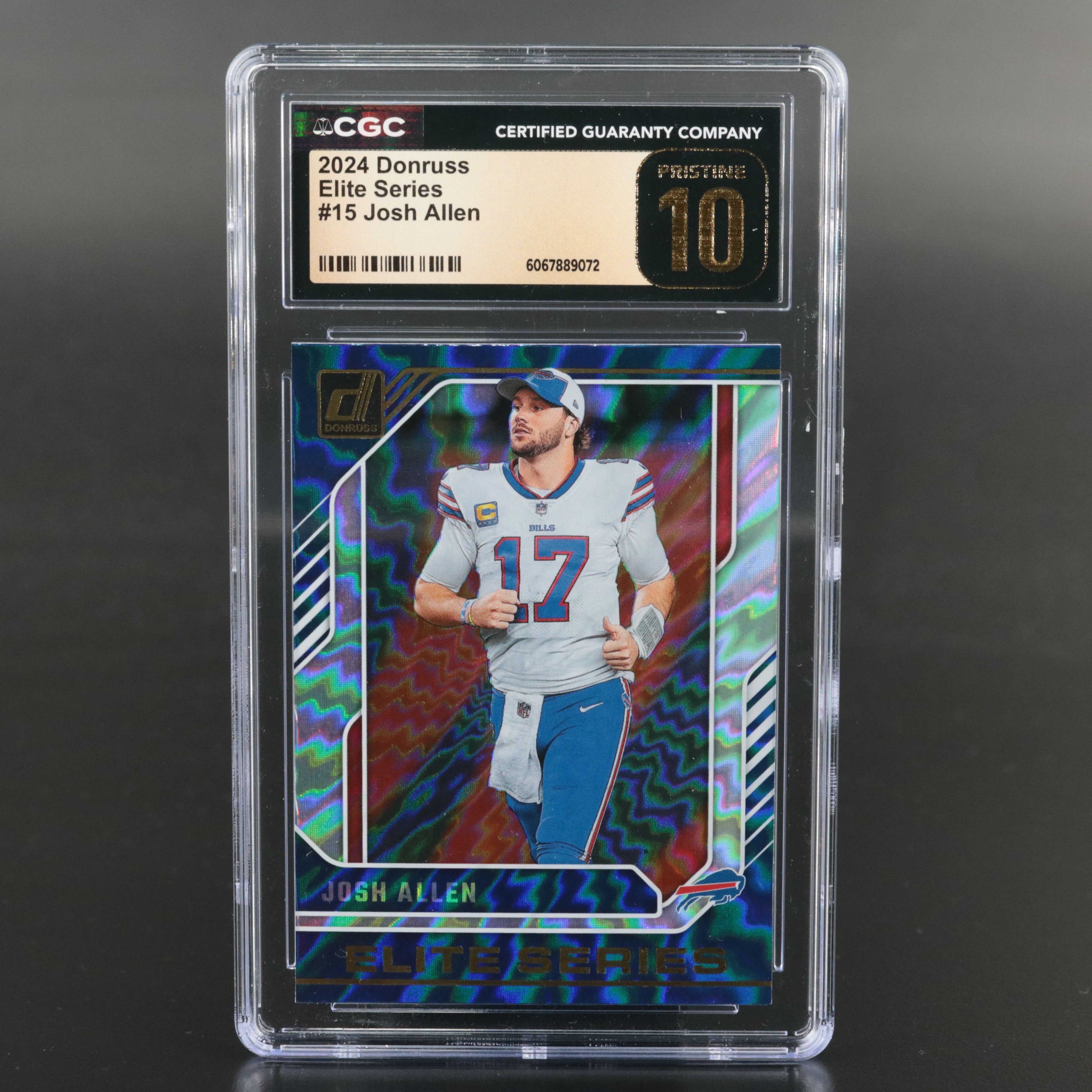 2024 Donruss Josh Allen Elite Series Football Card Graded CGC 10