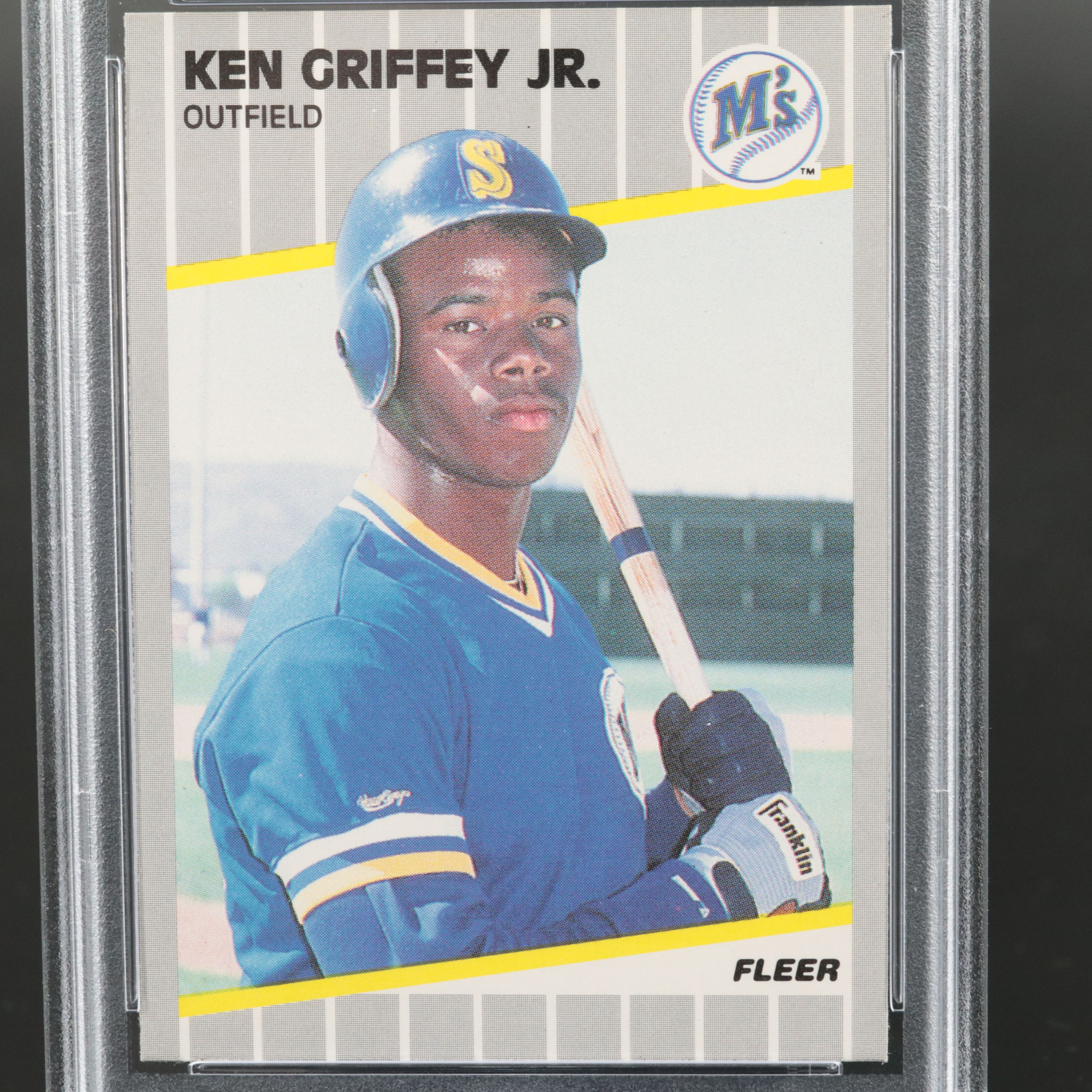 1989 Fleer Ken Griffey Jr. Rookie Baseball Card Graded PSA 9