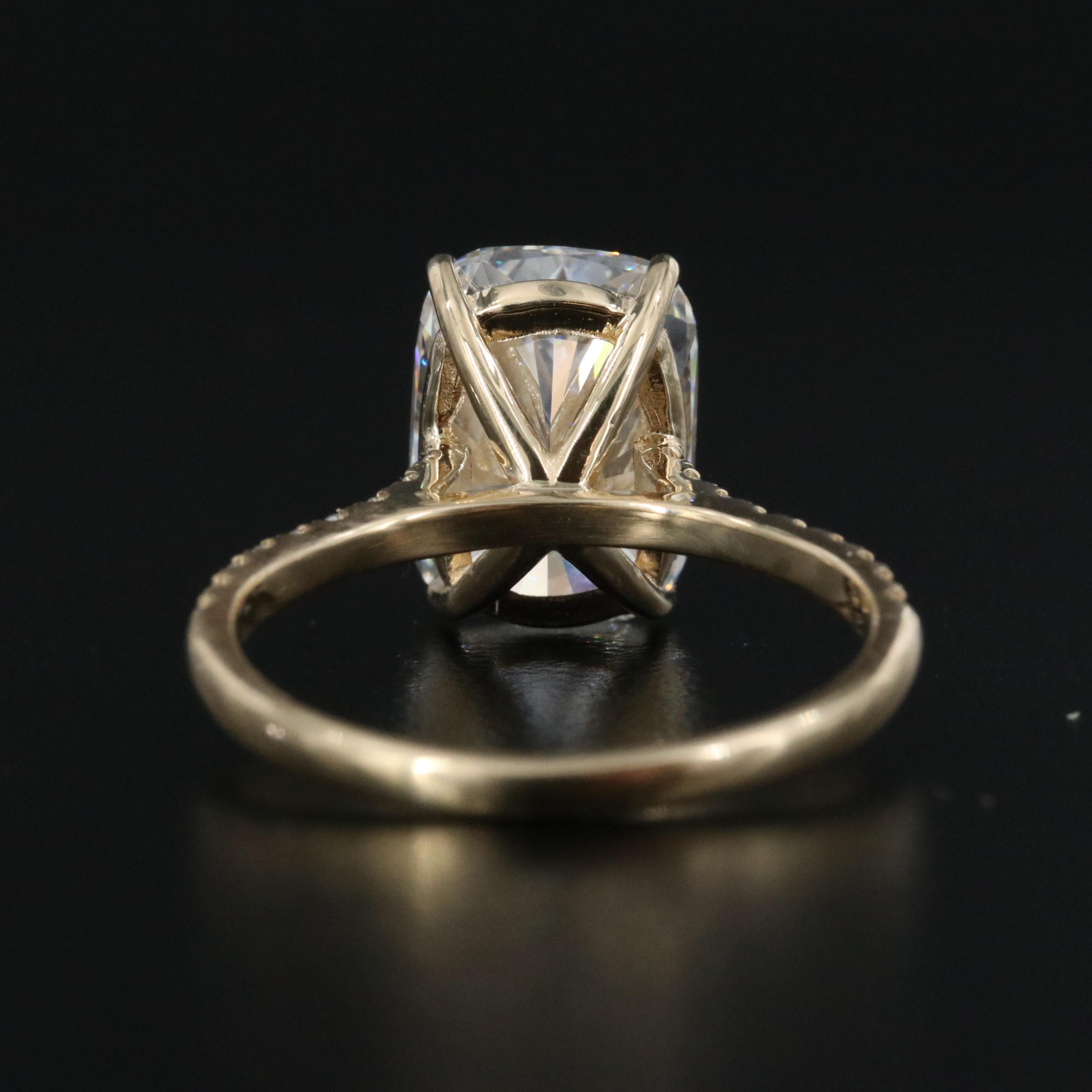 18K 5.28 CTW Lab Grown Diamond Ring with IGI Report