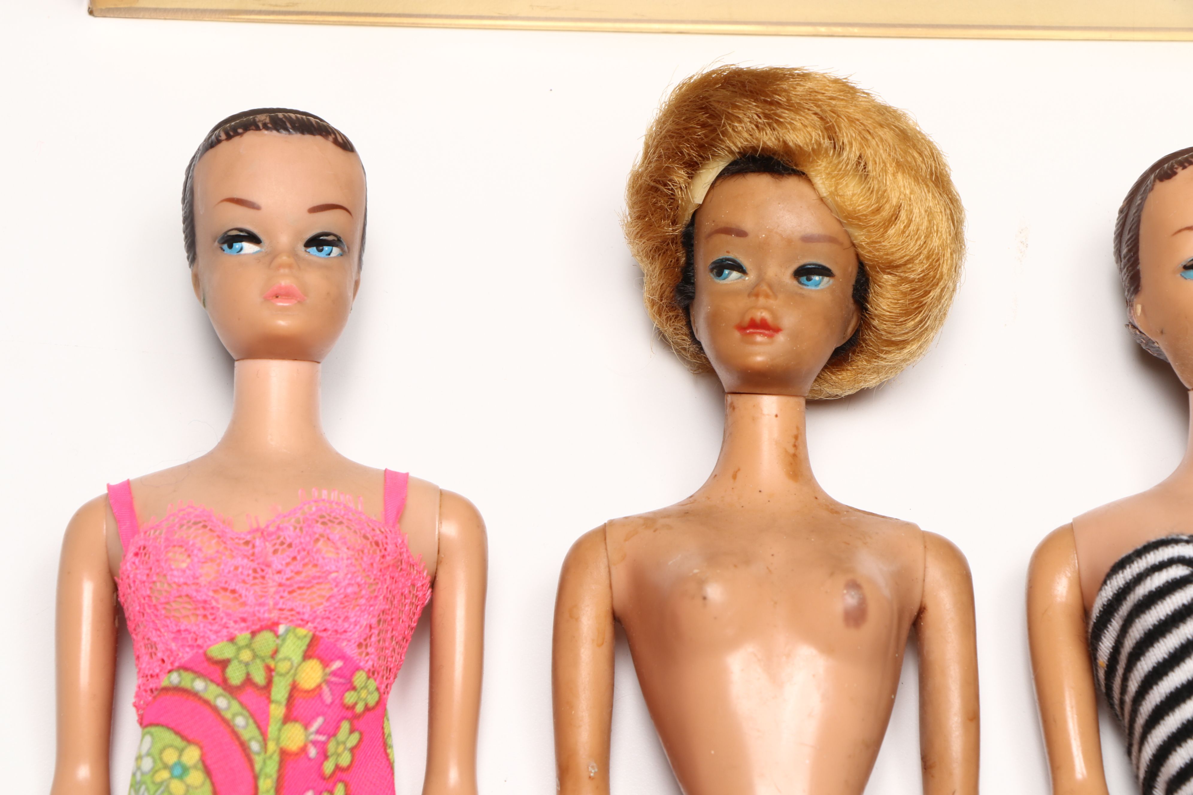 Mattel Barbie "Fashion Queen" Doll with Wigs and Other Dolls