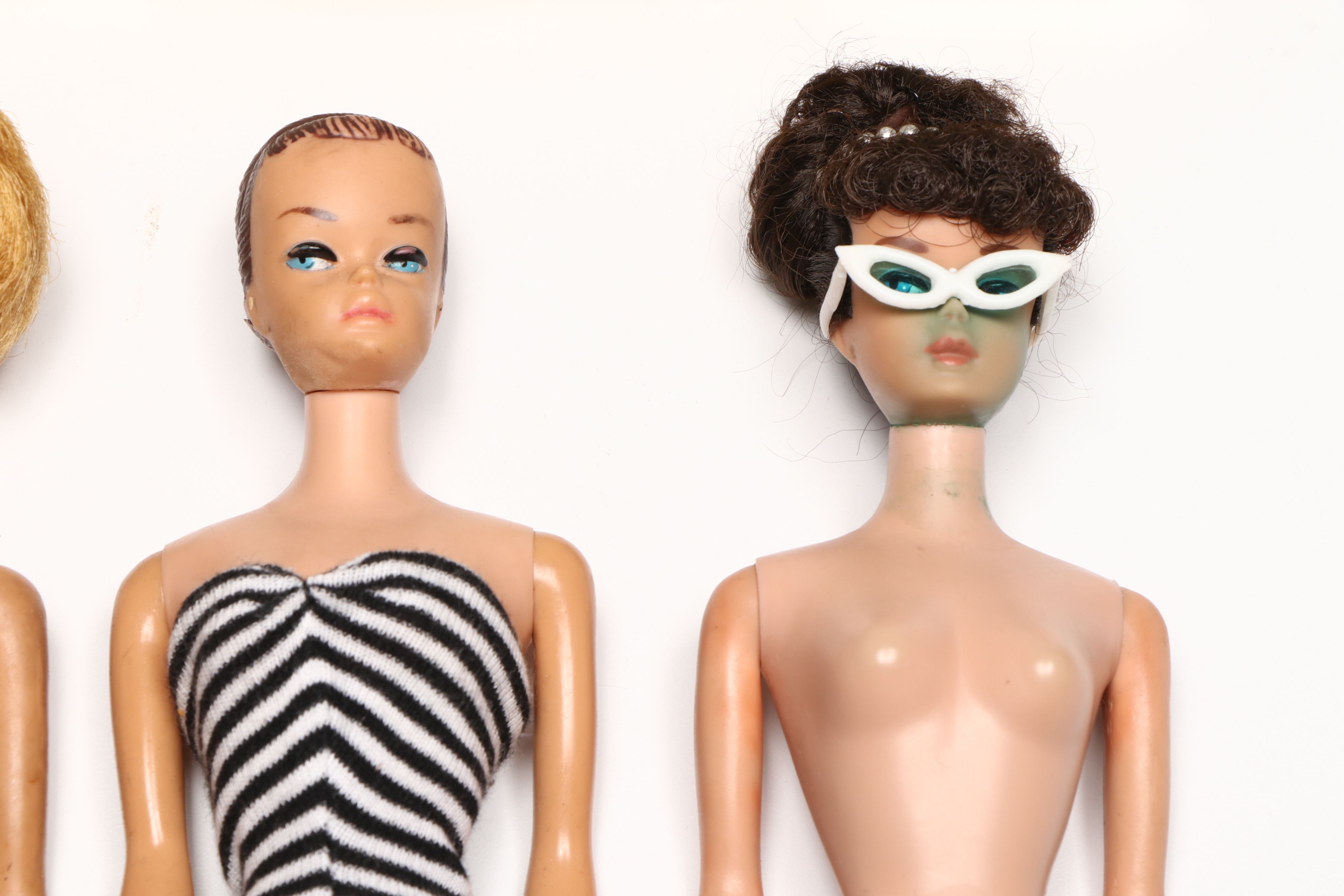 Mattel Barbie "Fashion Queen" Doll with Wigs and Other Dolls