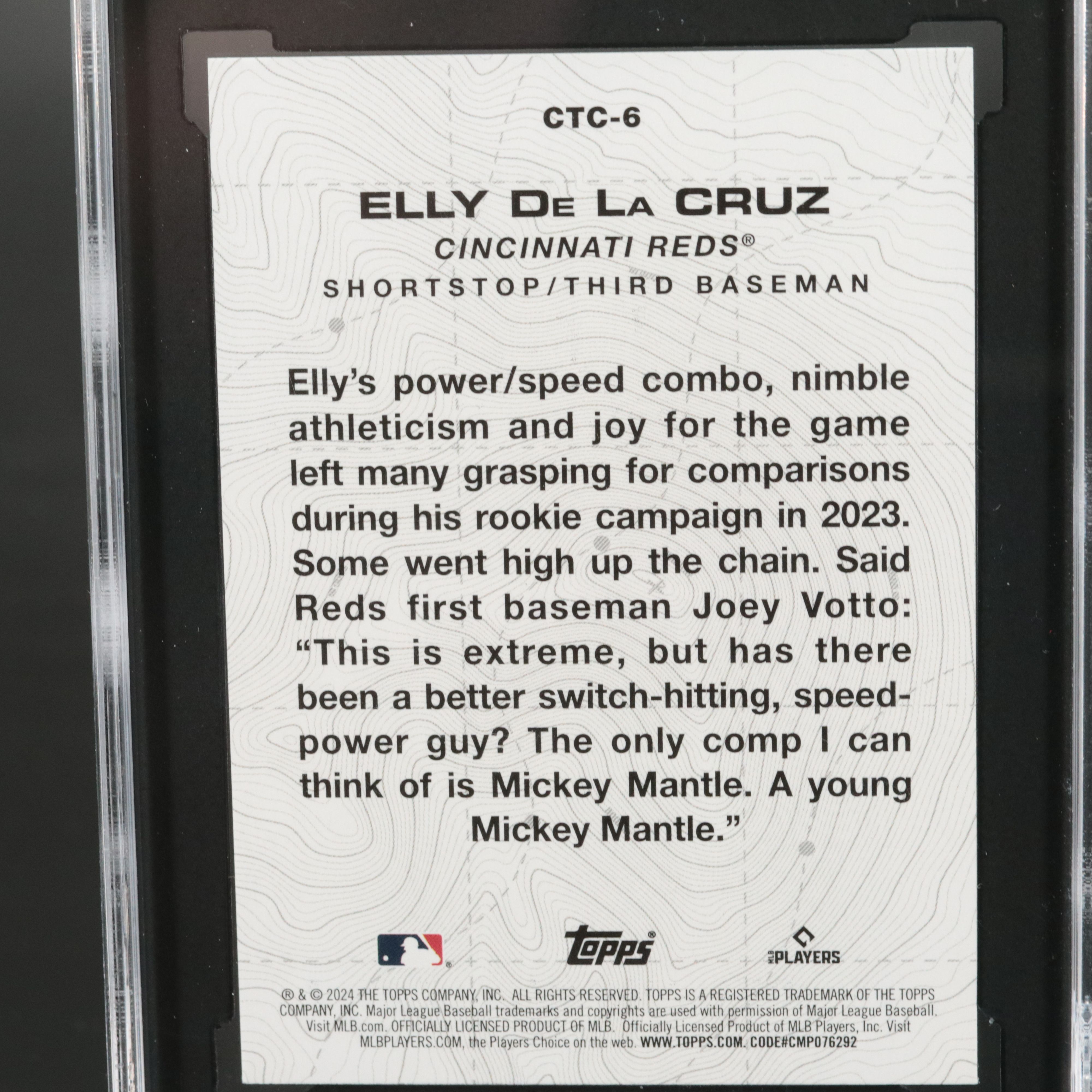 2024 Topps Elly De La Cruz City to City Rookie Card Graded SGC 10