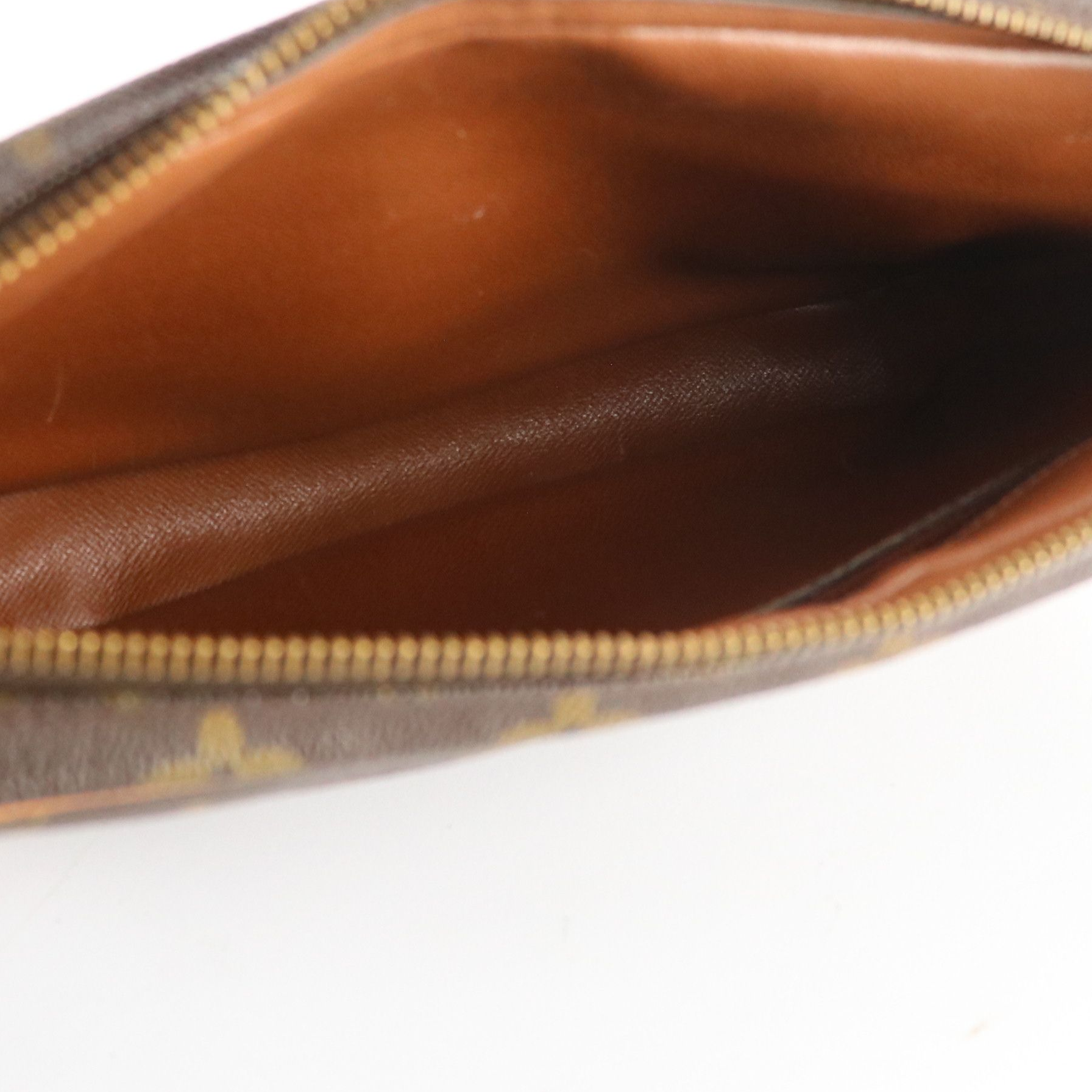 Louis Vuitton Marly Dragonne GM Wristlet in Monogram Canvas and Vachetta Leather