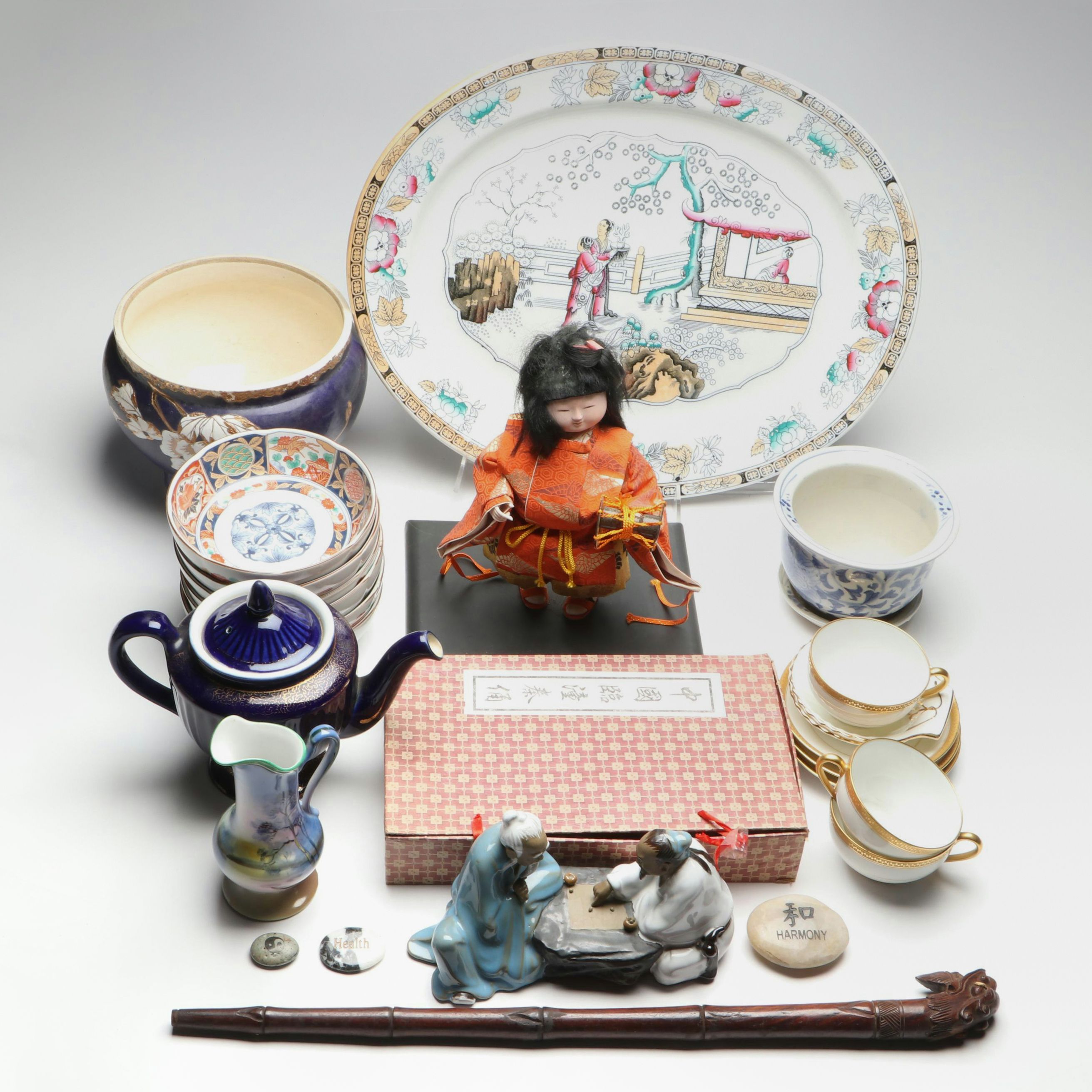 Ashworth Bros. "Chinese" Platter with Japanese and More East Asian Style Décor