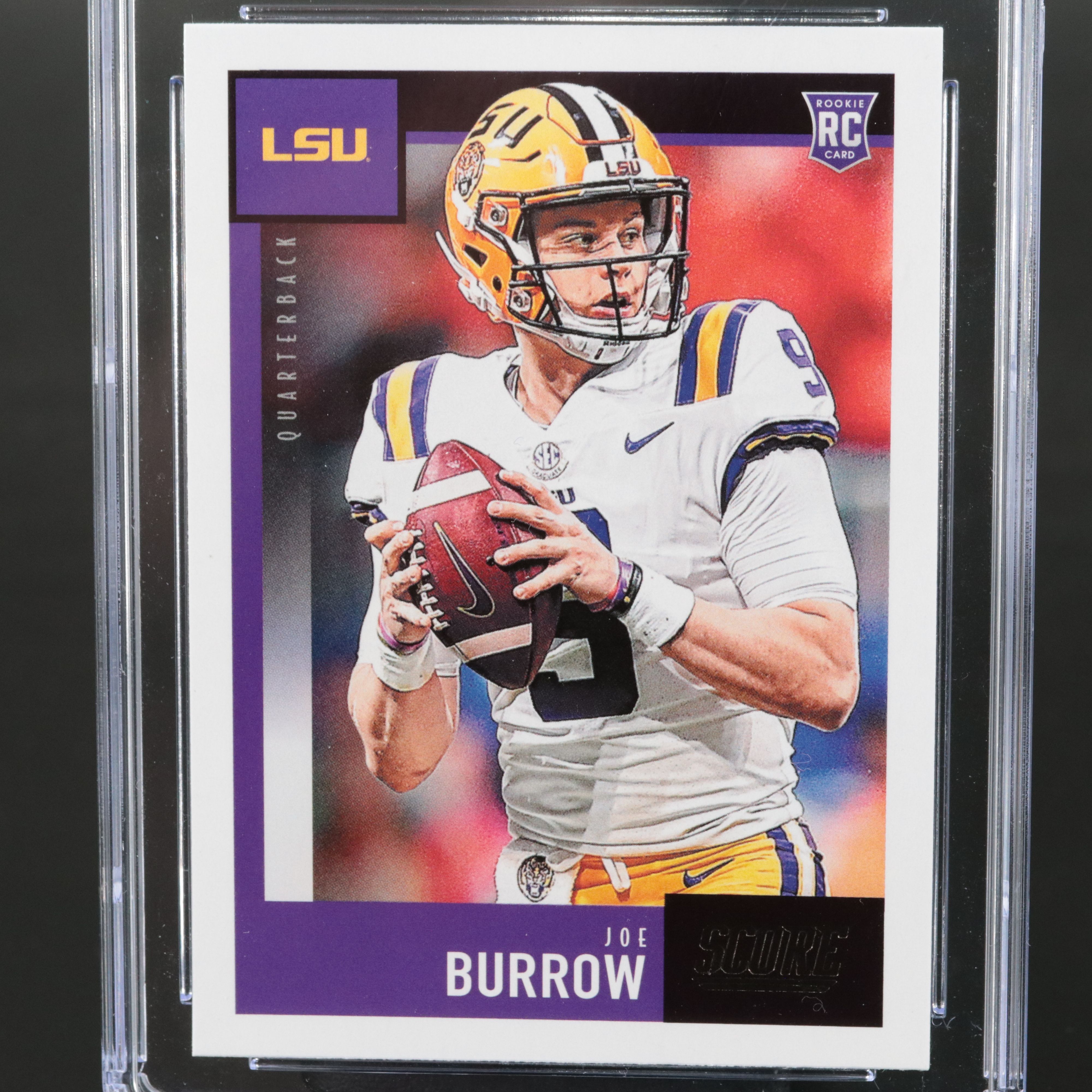 2020 Score Joe Burrow Rookie Football Card Graded CSG 10