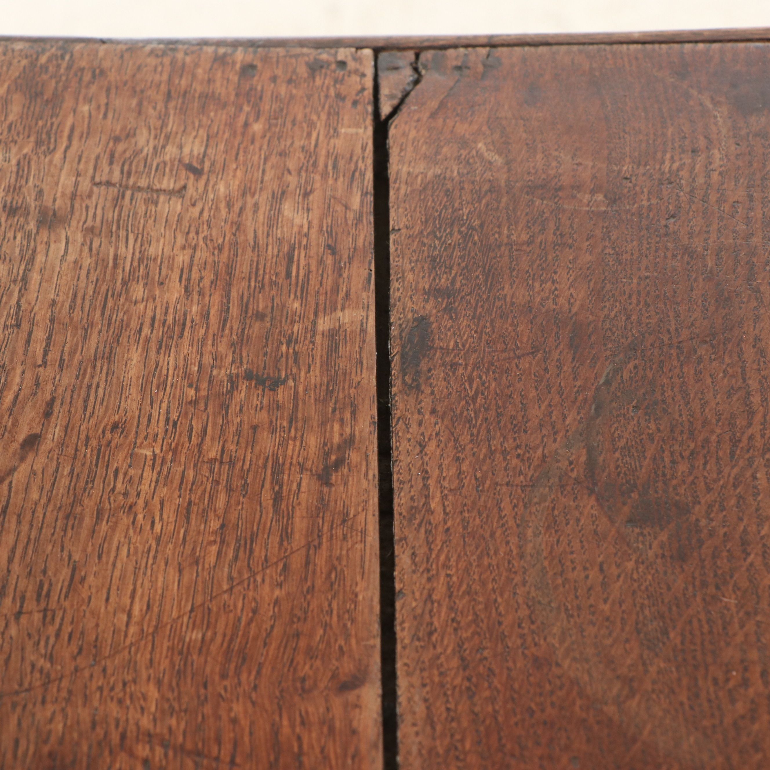 English William & Mary Geometric Molded Oak Chest of Drawers, 17th Century