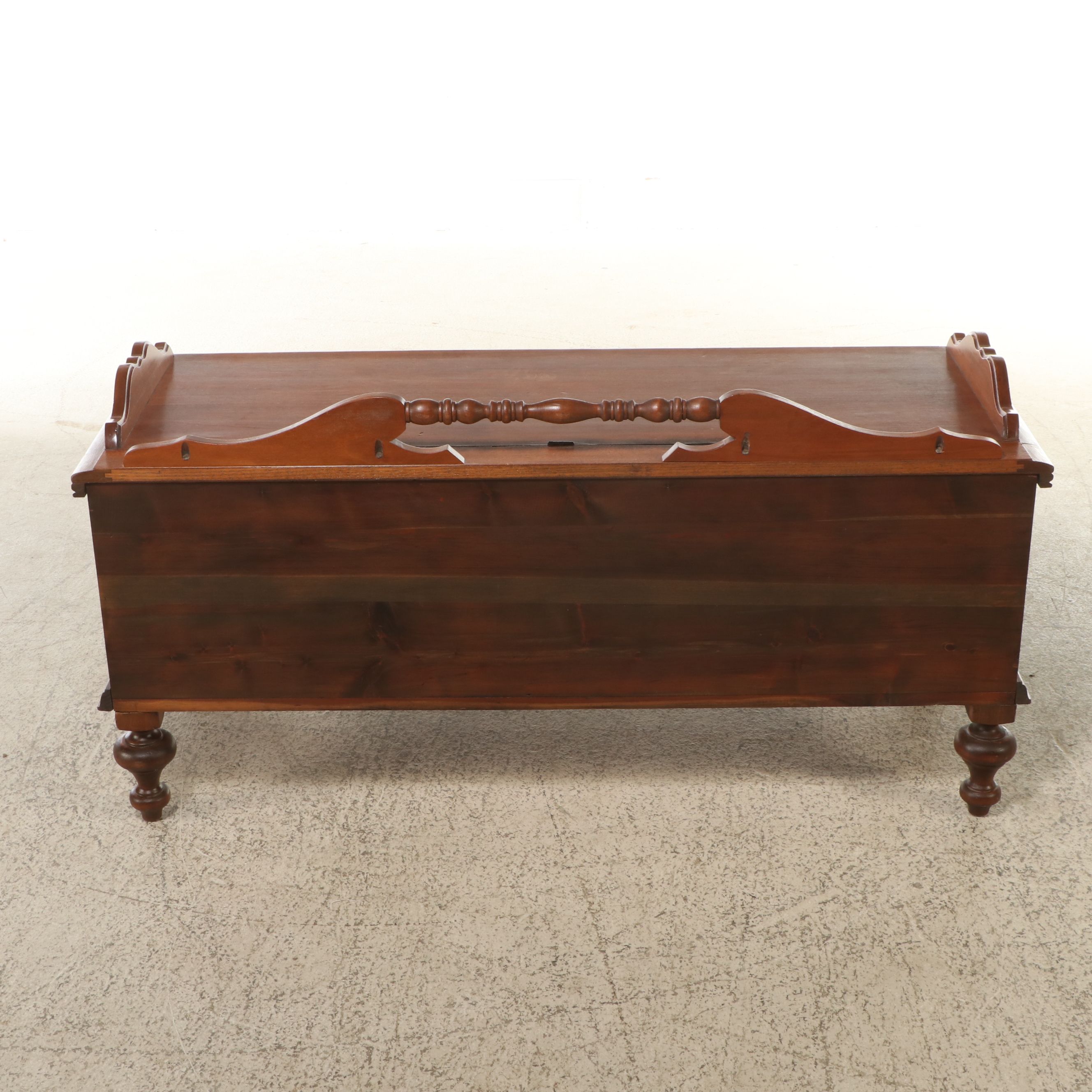 Jacobean Style Wooden Chest, Mid to Late 20th Century