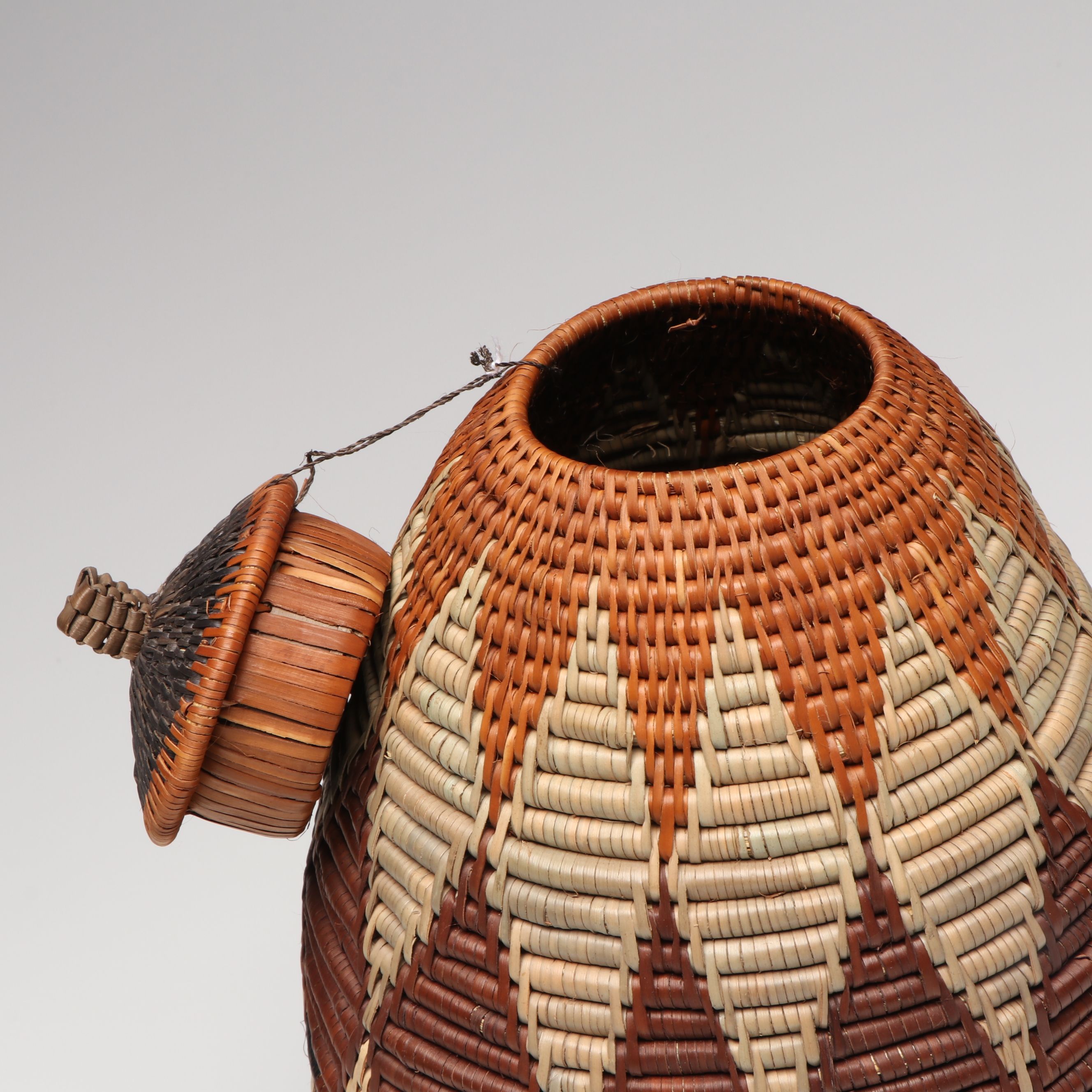 KwaZulu-Natal South African Zulu Handwoven Ilala Palm Basket
