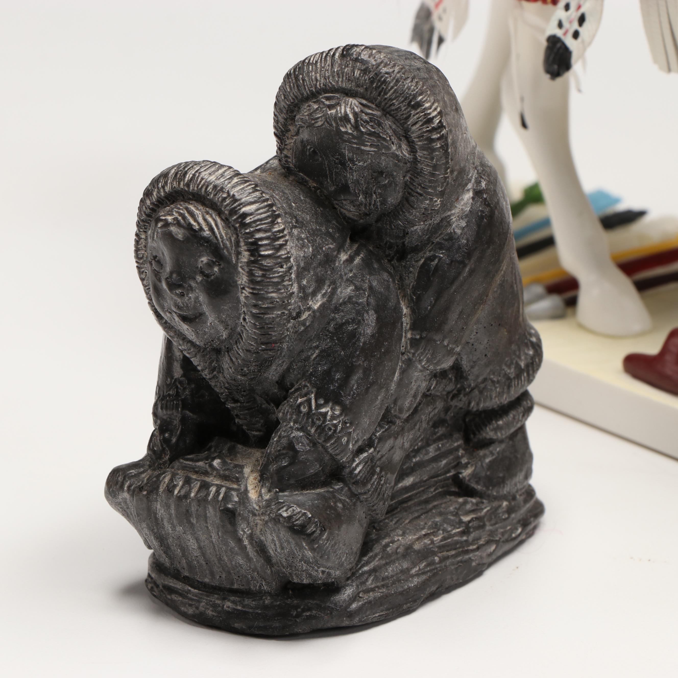 M.A. Brody "Eagle Dancer", "Painted Ponies" Figure, Souvenir Totem and More