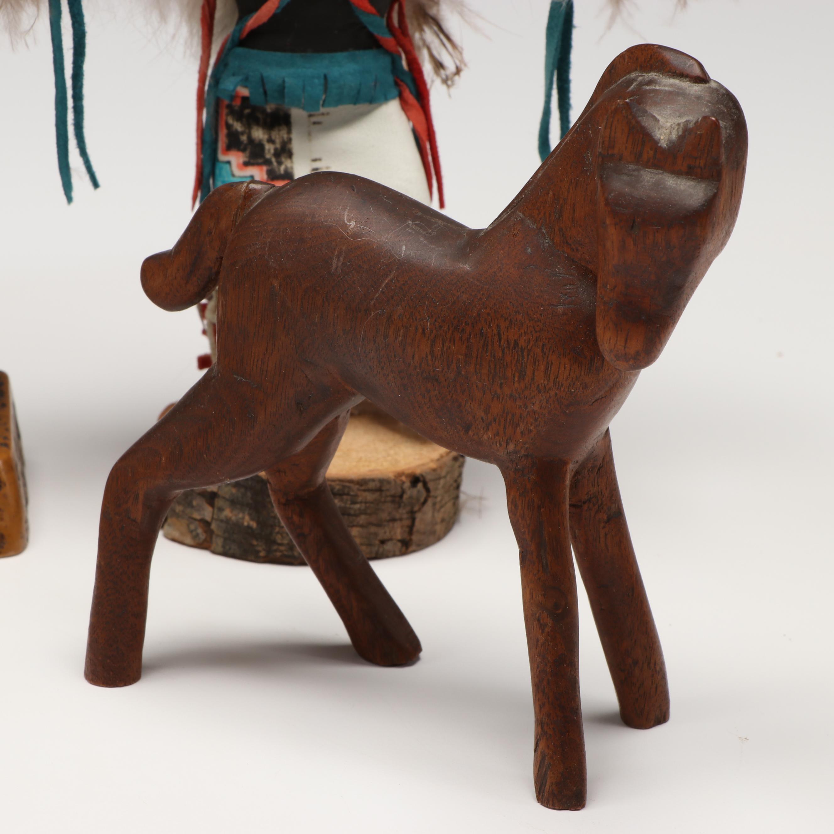 M.A. Brody "Eagle Dancer", "Painted Ponies" Figure, Souvenir Totem and More