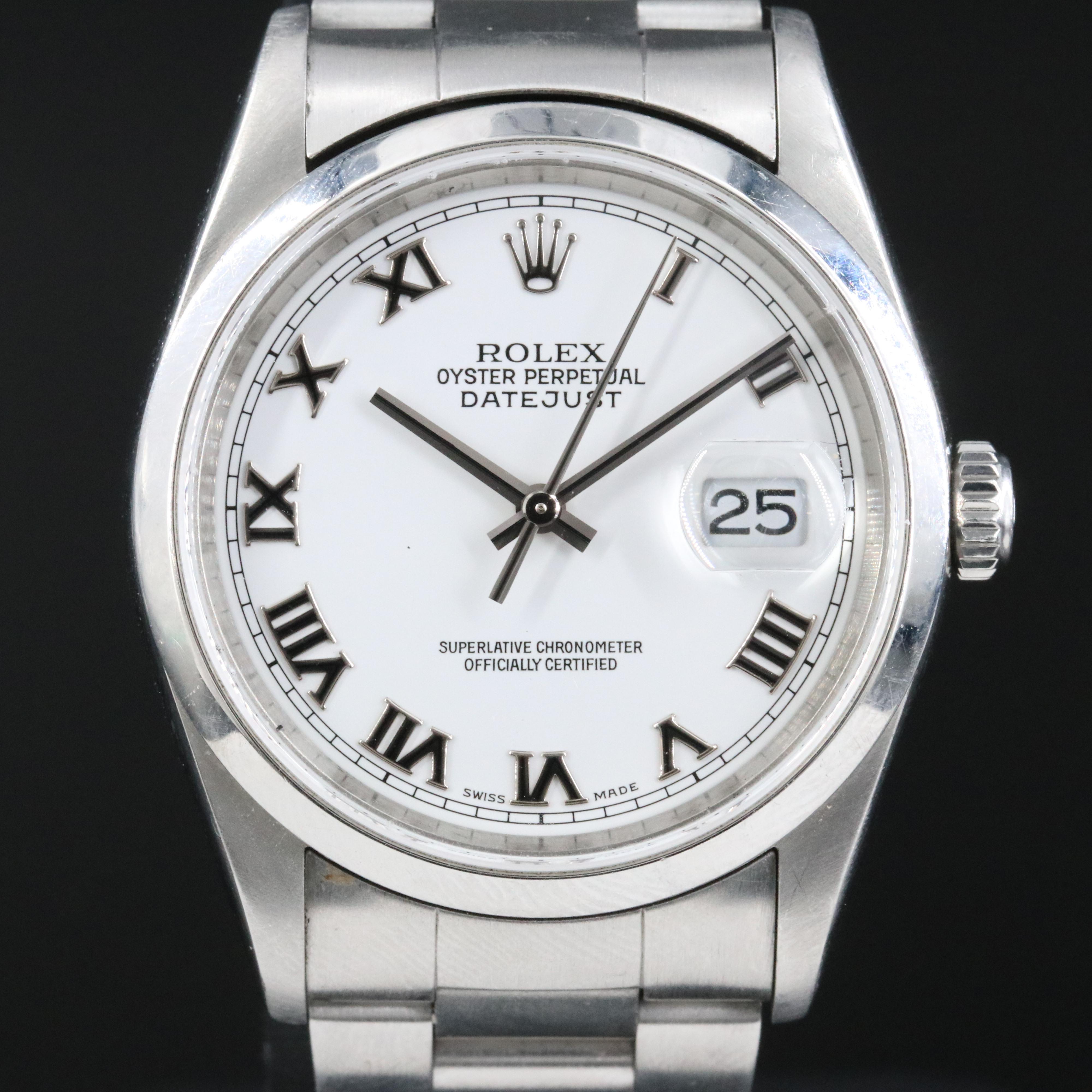 Rolex Datejust 36 16200 Watch c.2003