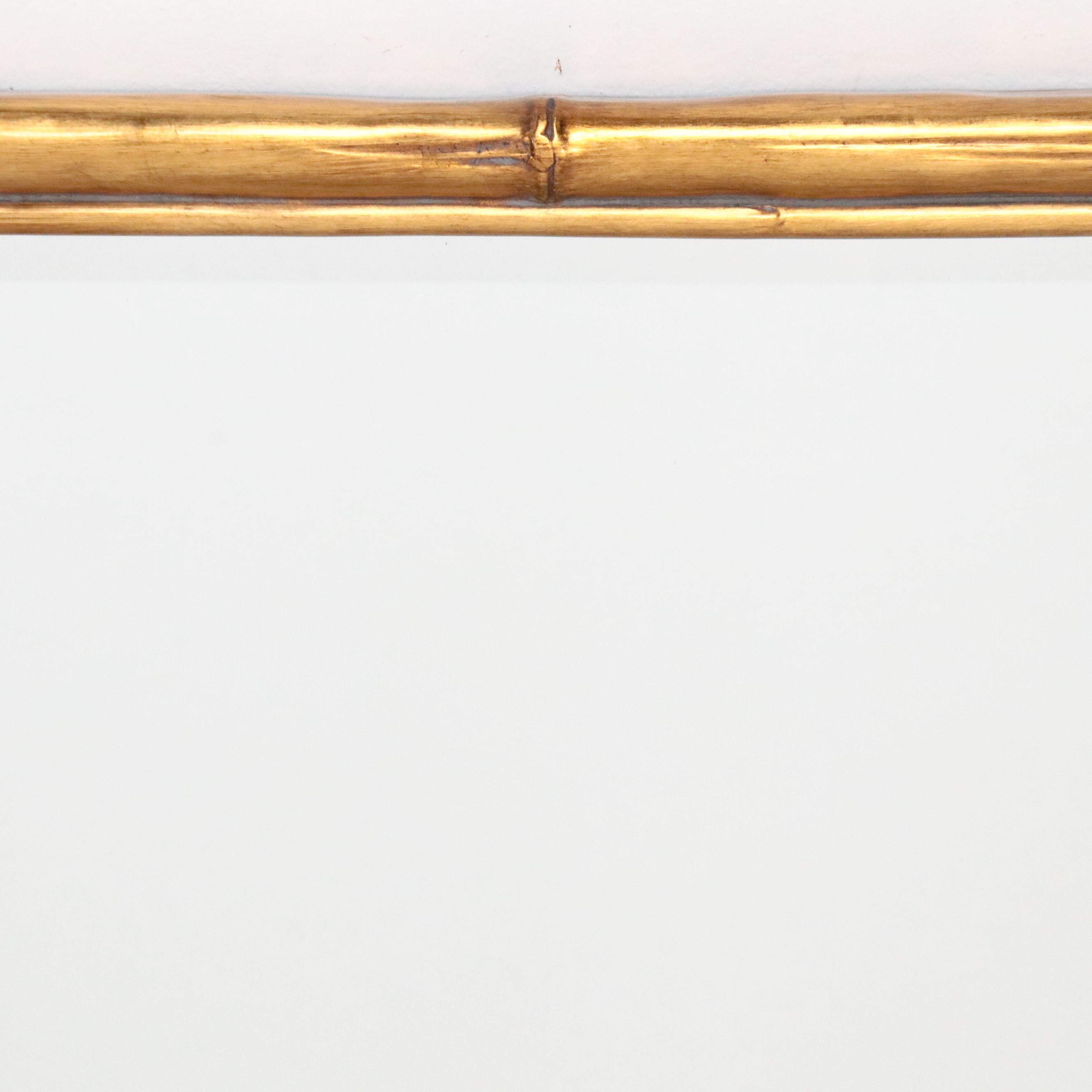 68" Contemporary Gilt Finish Faux Bamboo Full Length Mirror