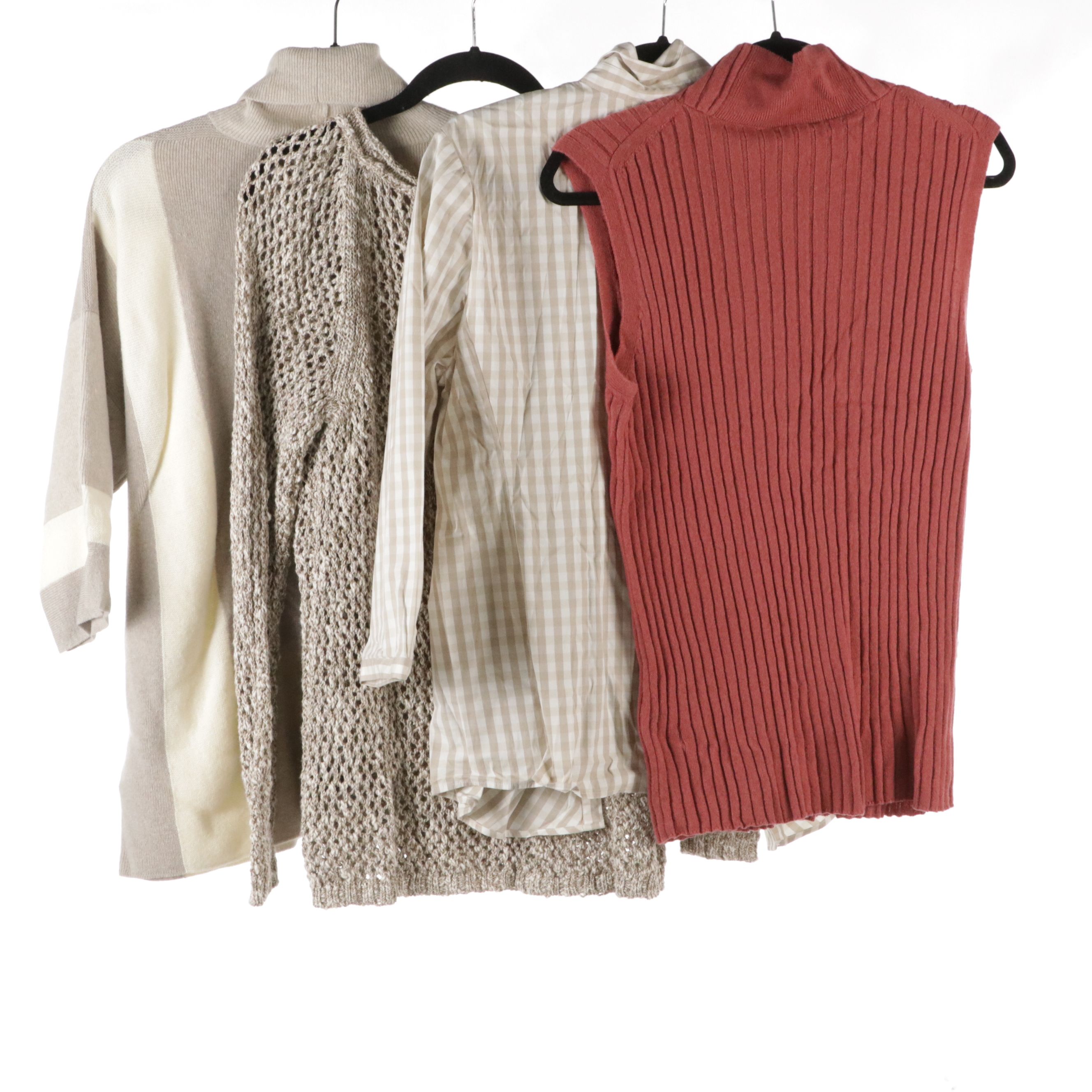 Lafayette New York Sweater, Shirt, Turtleneck, and Sleeveless Turtleneck