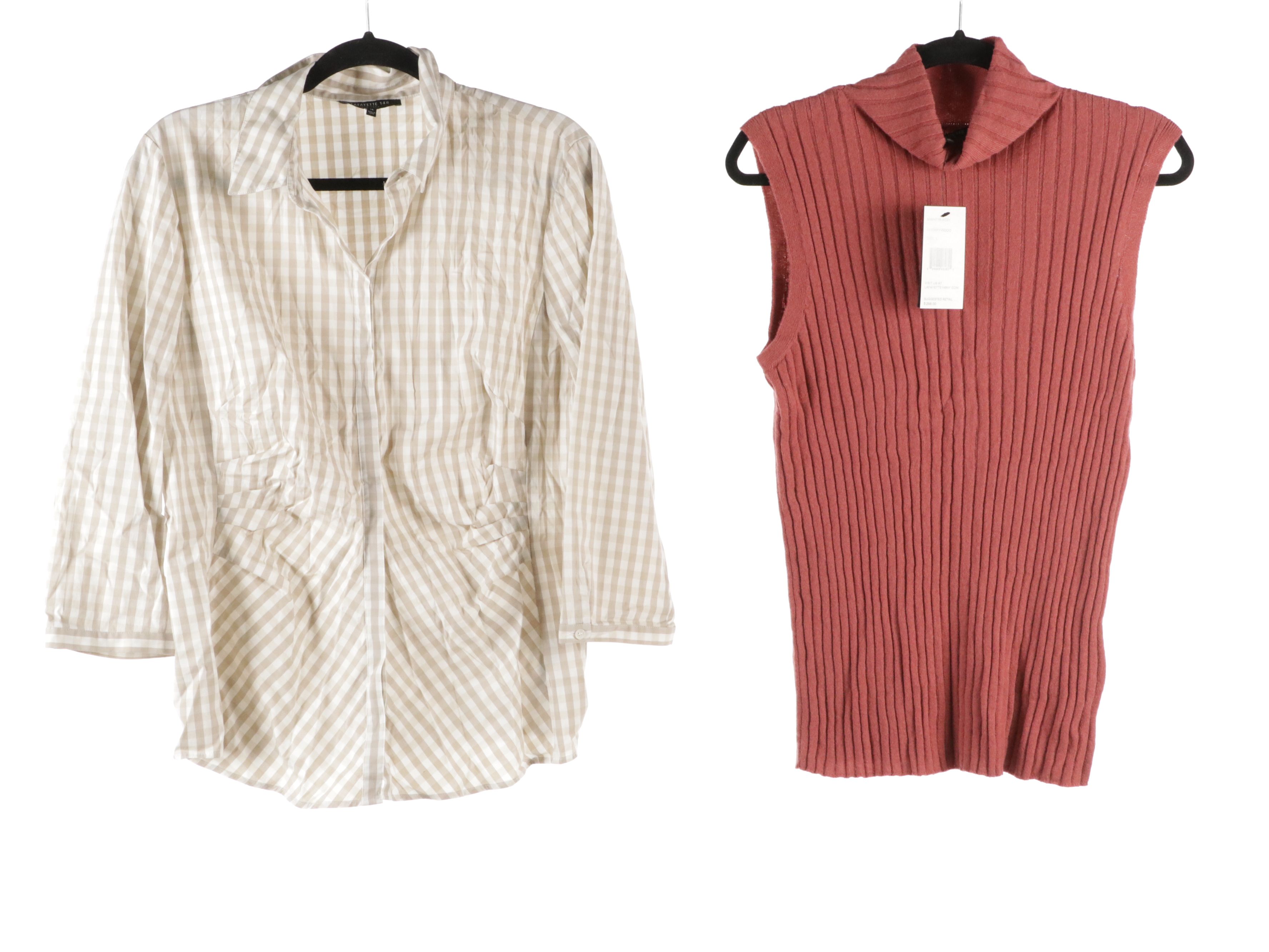 Lafayette New York Sweater, Shirt, Turtleneck, and Sleeveless Turtleneck