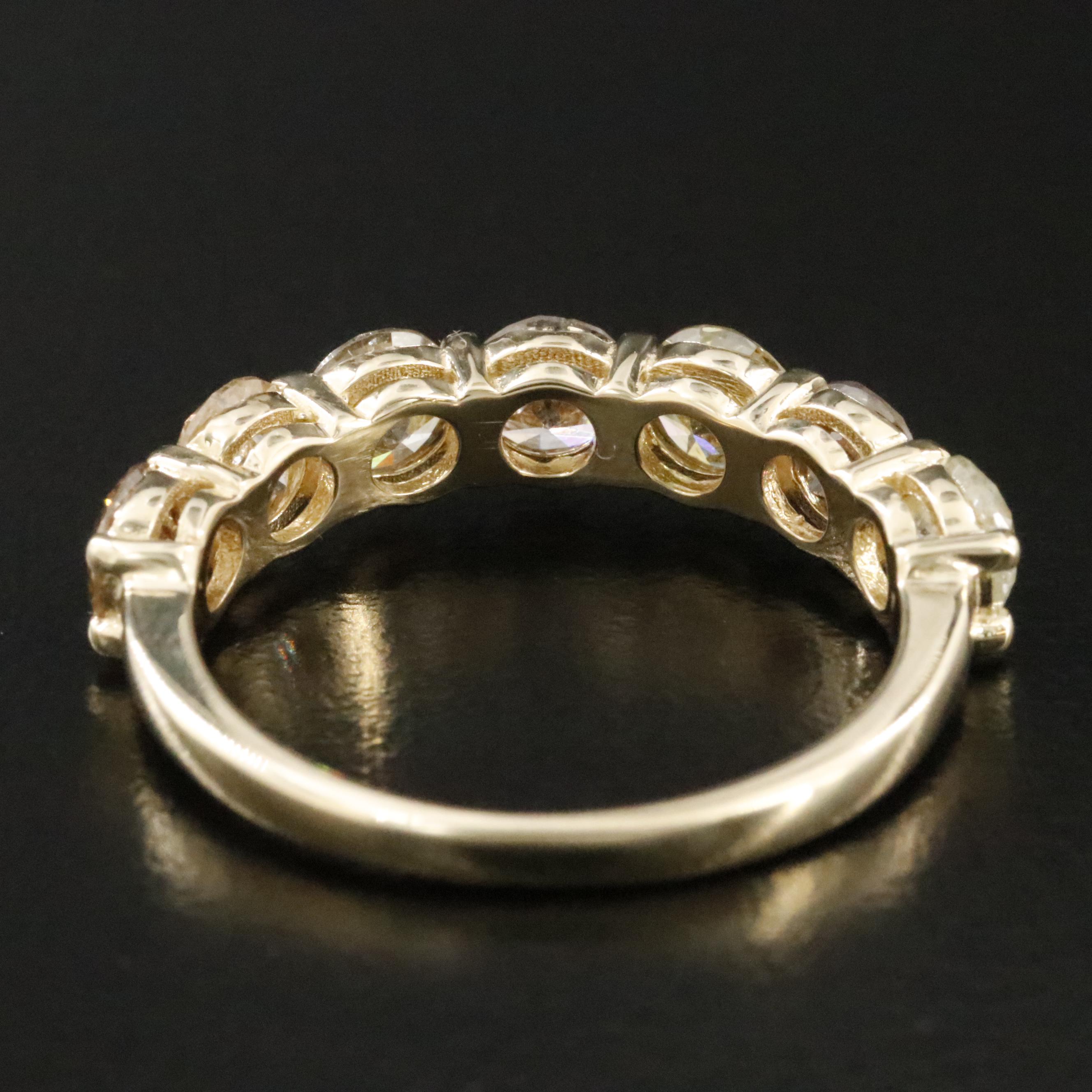 14K 2.67 CTW Diamond Ring with Fancy Colors and IGI Jewelry Report