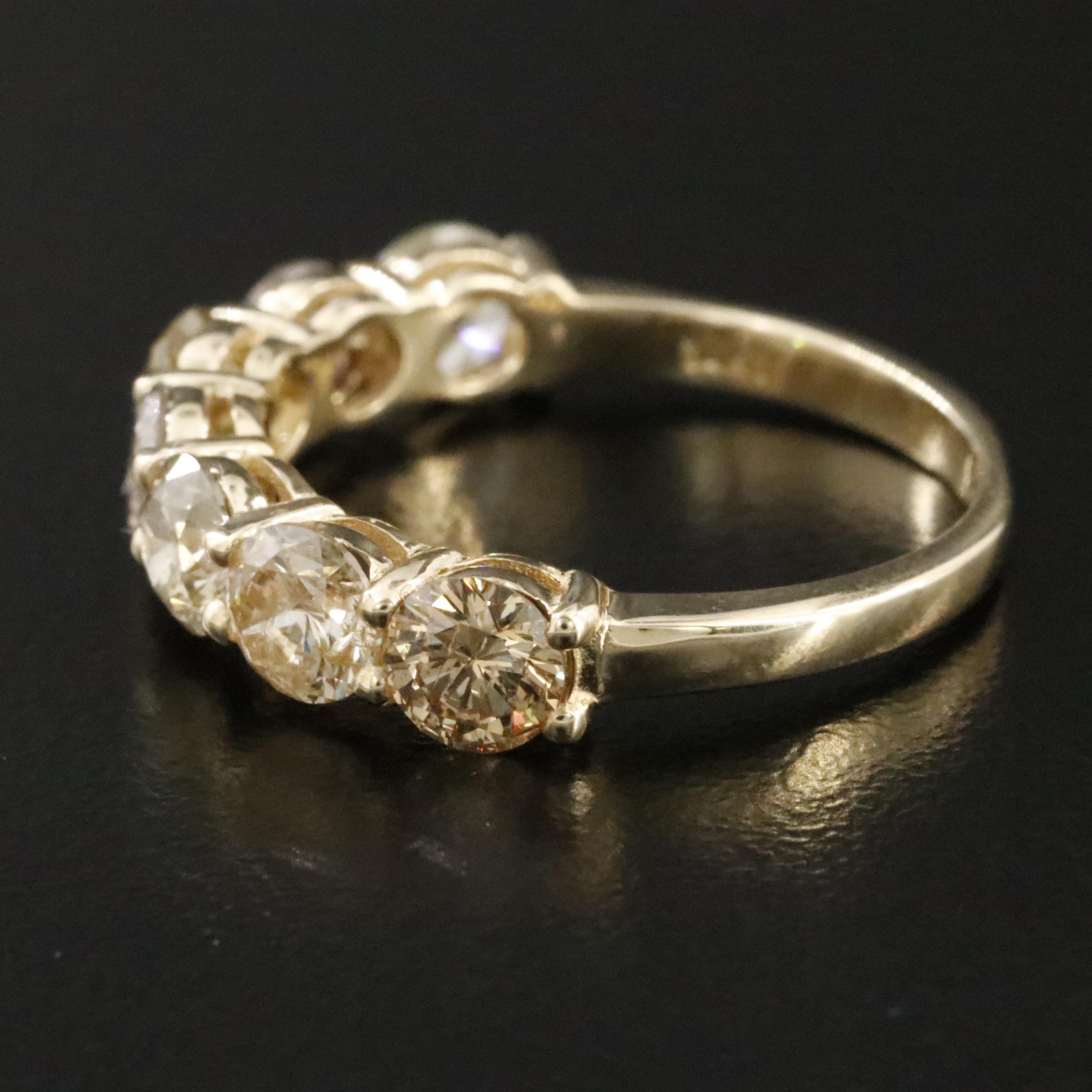 14K 2.67 CTW Diamond Ring with Fancy Colors and IGI Jewelry Report