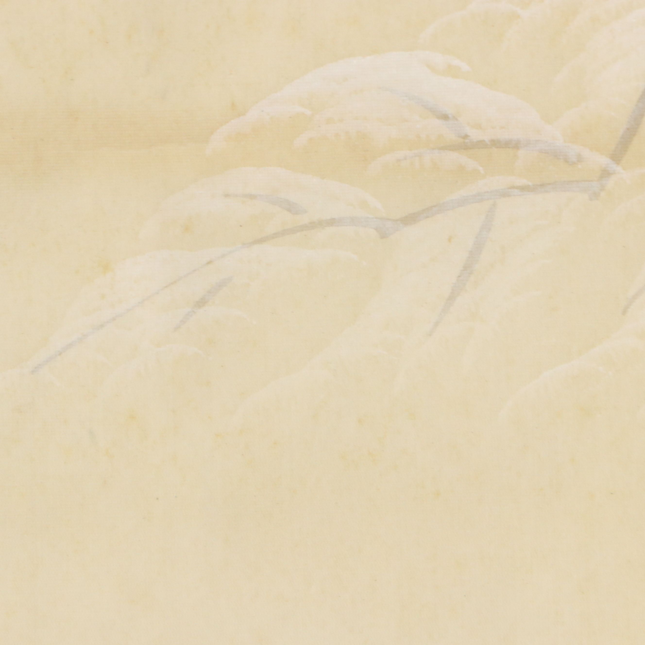 Pair of Japanese Scroll Gouache Paintings of Women, 20th Century