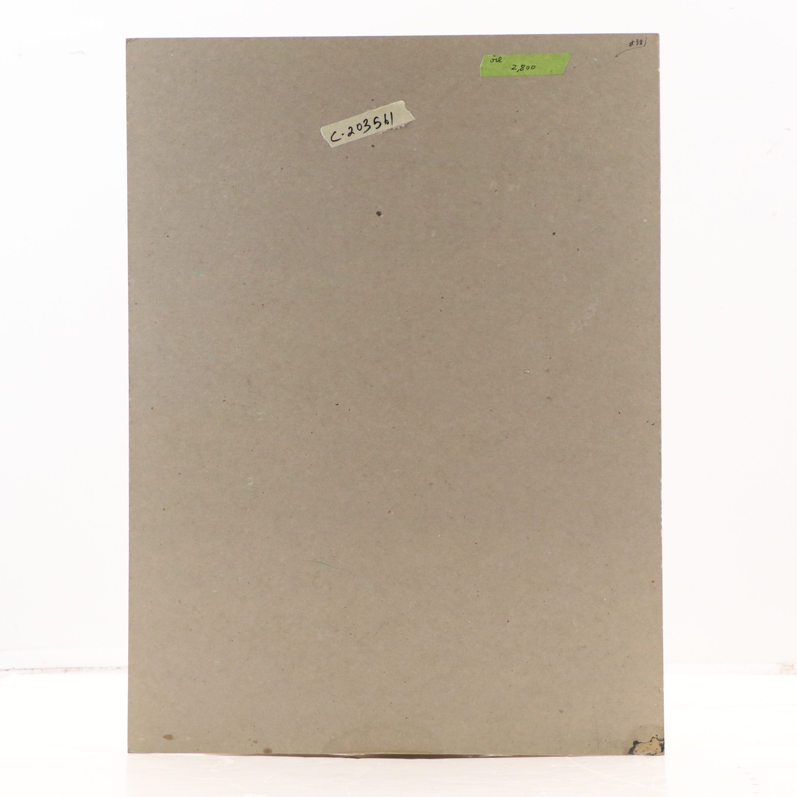 Jack Meanwell Abstract Oil Painting of Standing Figure, 1994