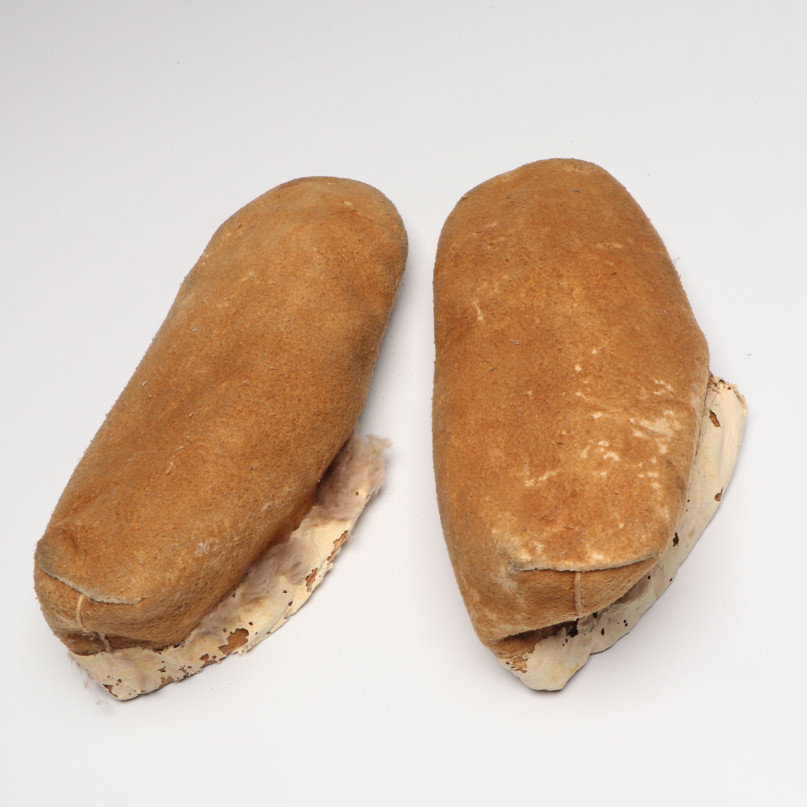 Alaskan Indigenous Hand-Beaded Hide Moccasins, 20th Century