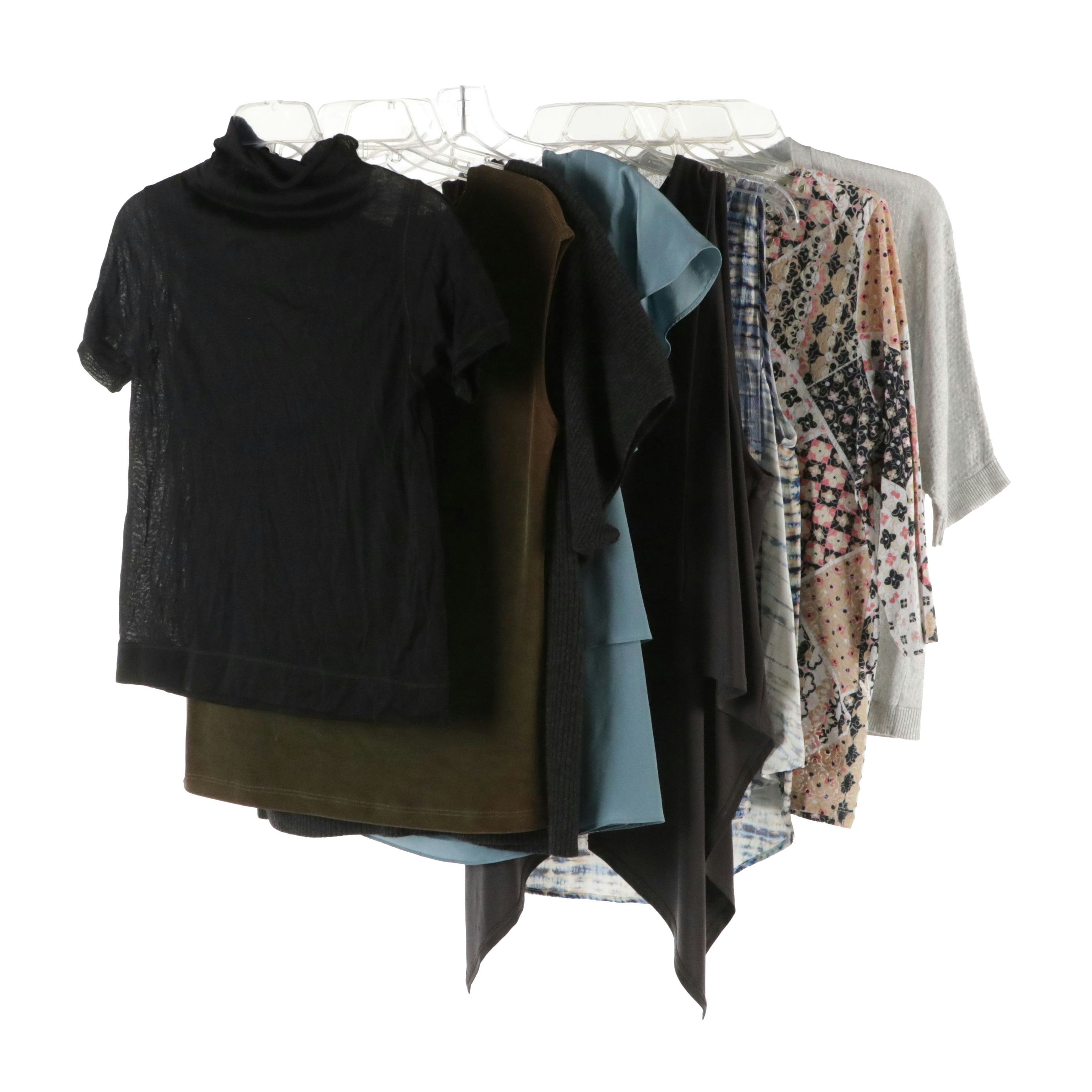 Piazza Sempione Cashmere/Silk Top, Neiman Marcus Cashmere Sweater & More Tops