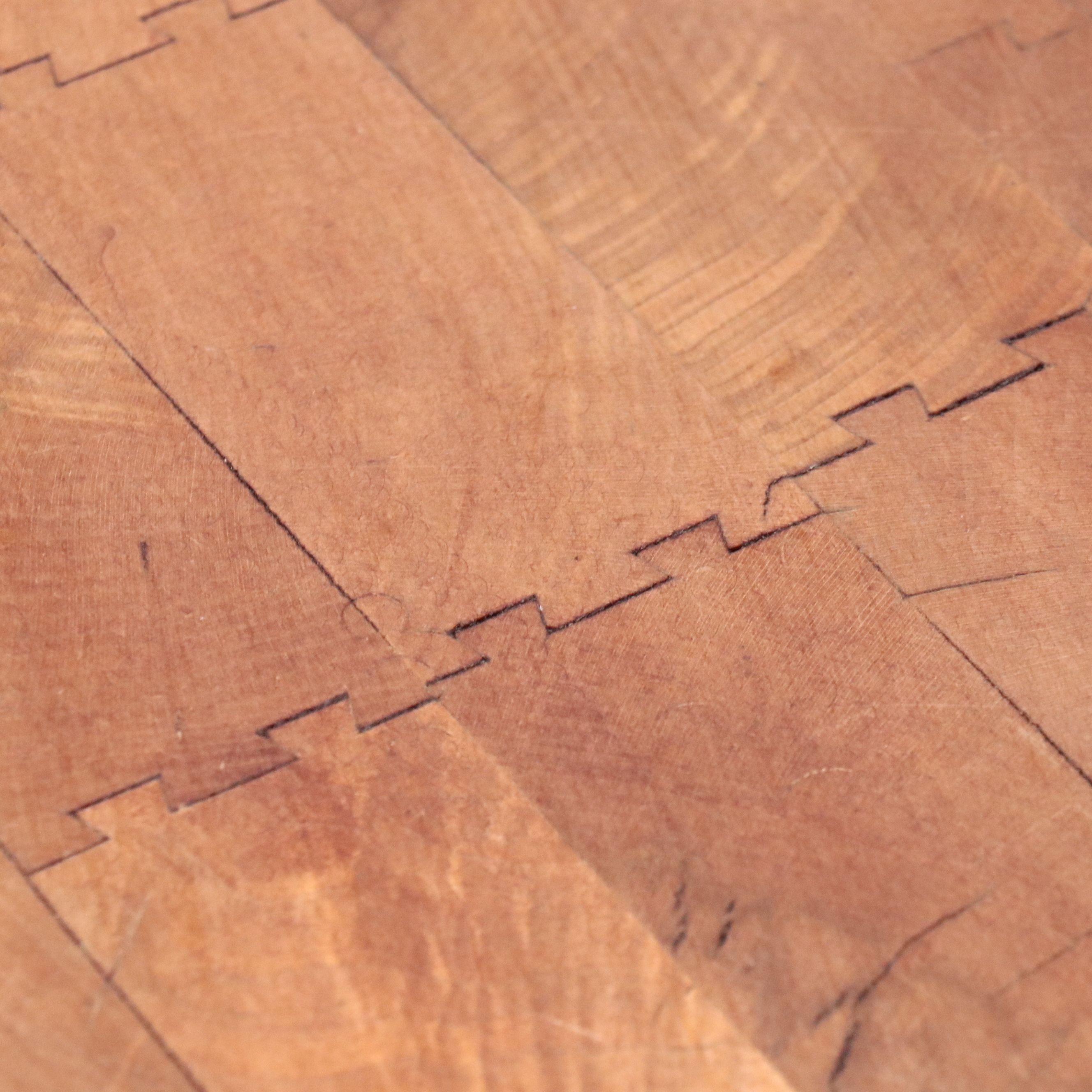 Primitive Style Wooden Free Standing Butcher's Block