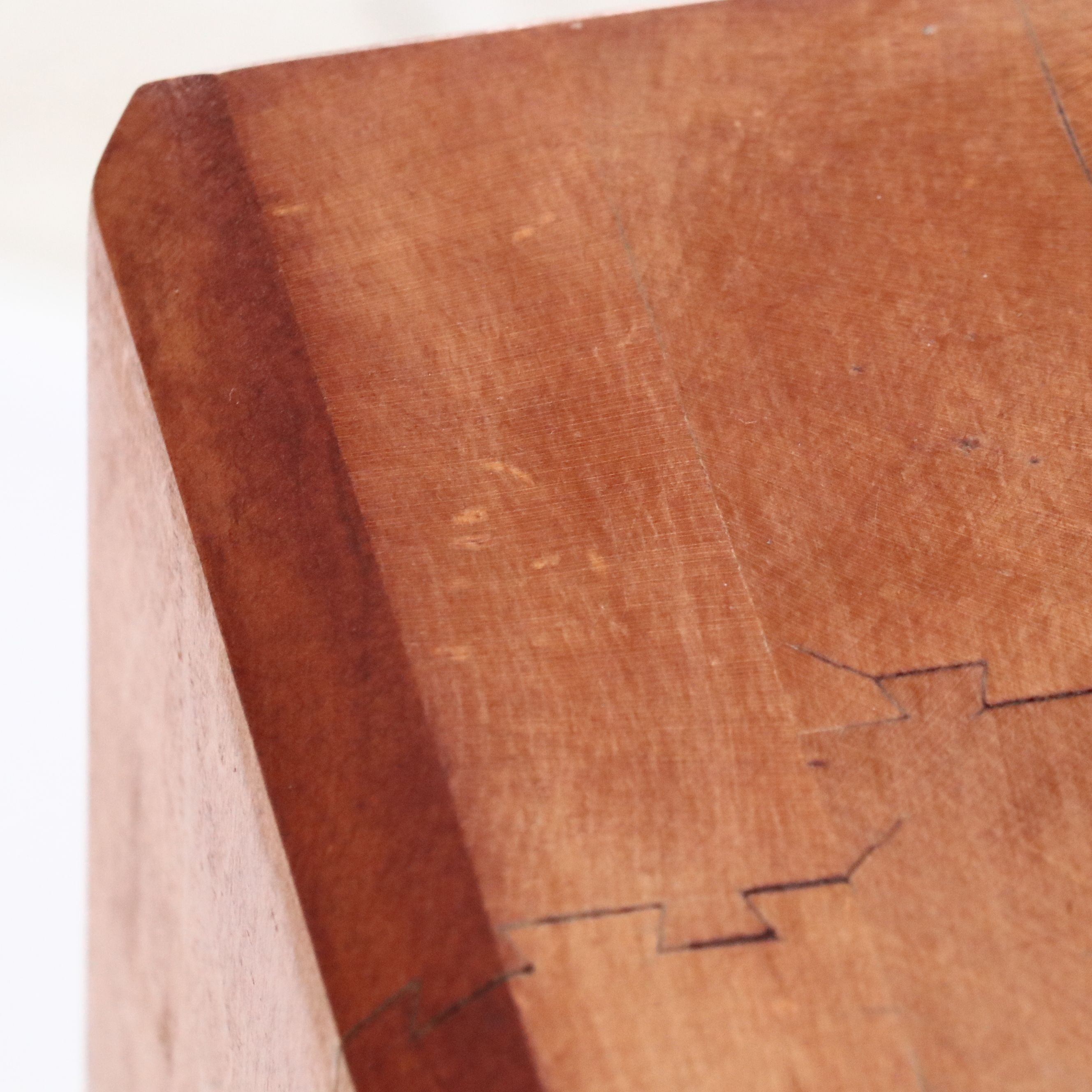 Primitive Style Wooden Free Standing Butcher's Block