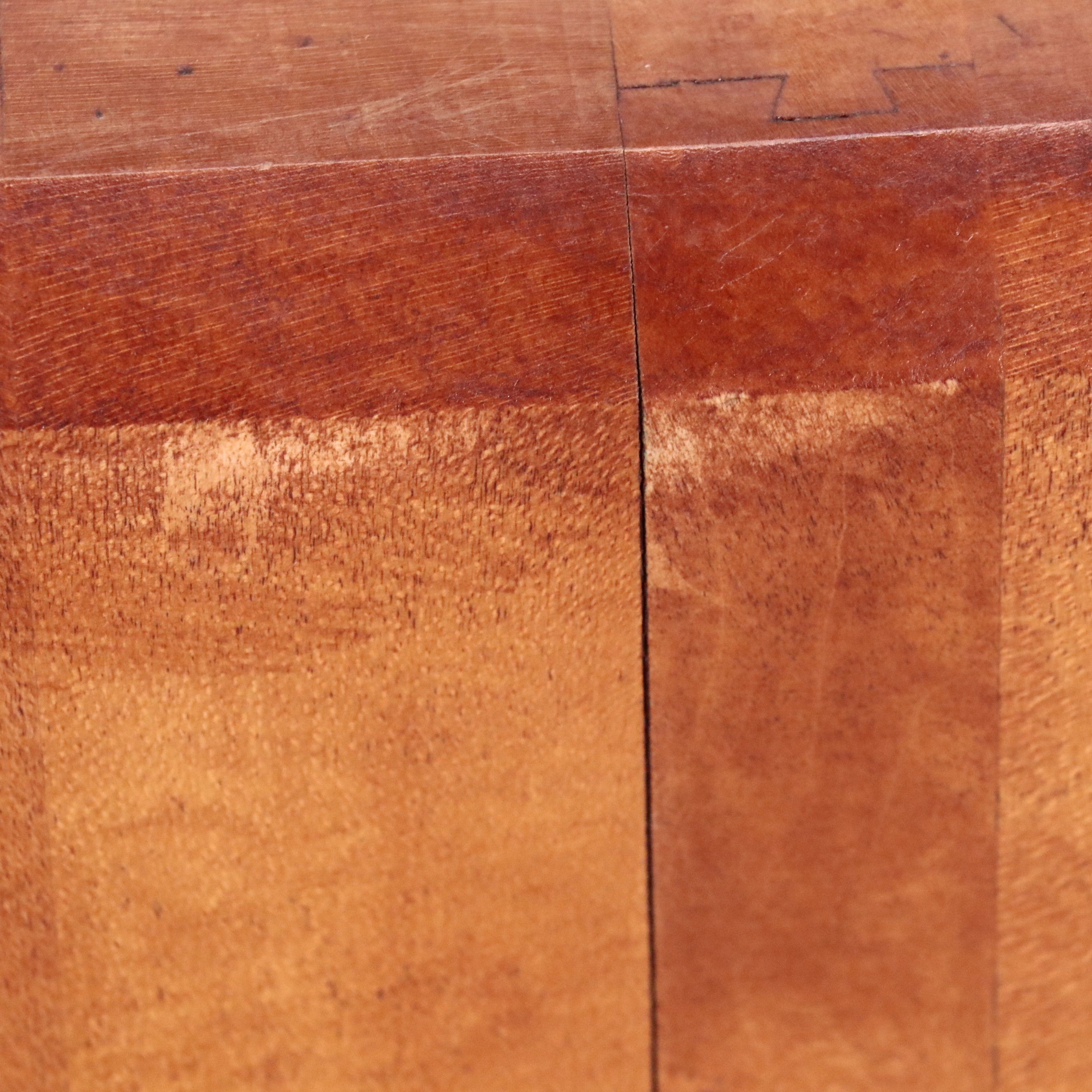 Primitive Style Wooden Free Standing Butcher's Block