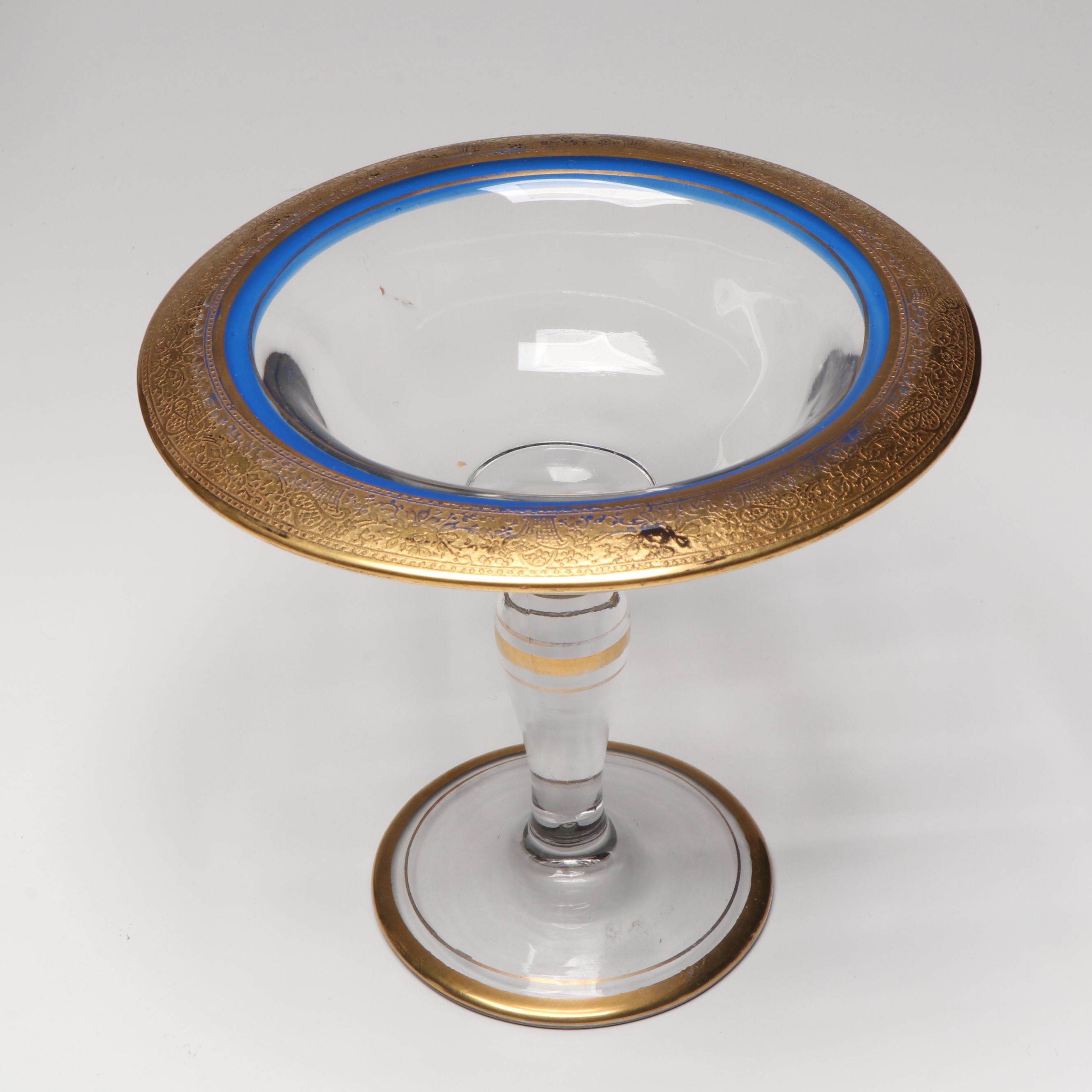 Fostoria American Coin Candy Dish with Historical Figurines and Other Tableware