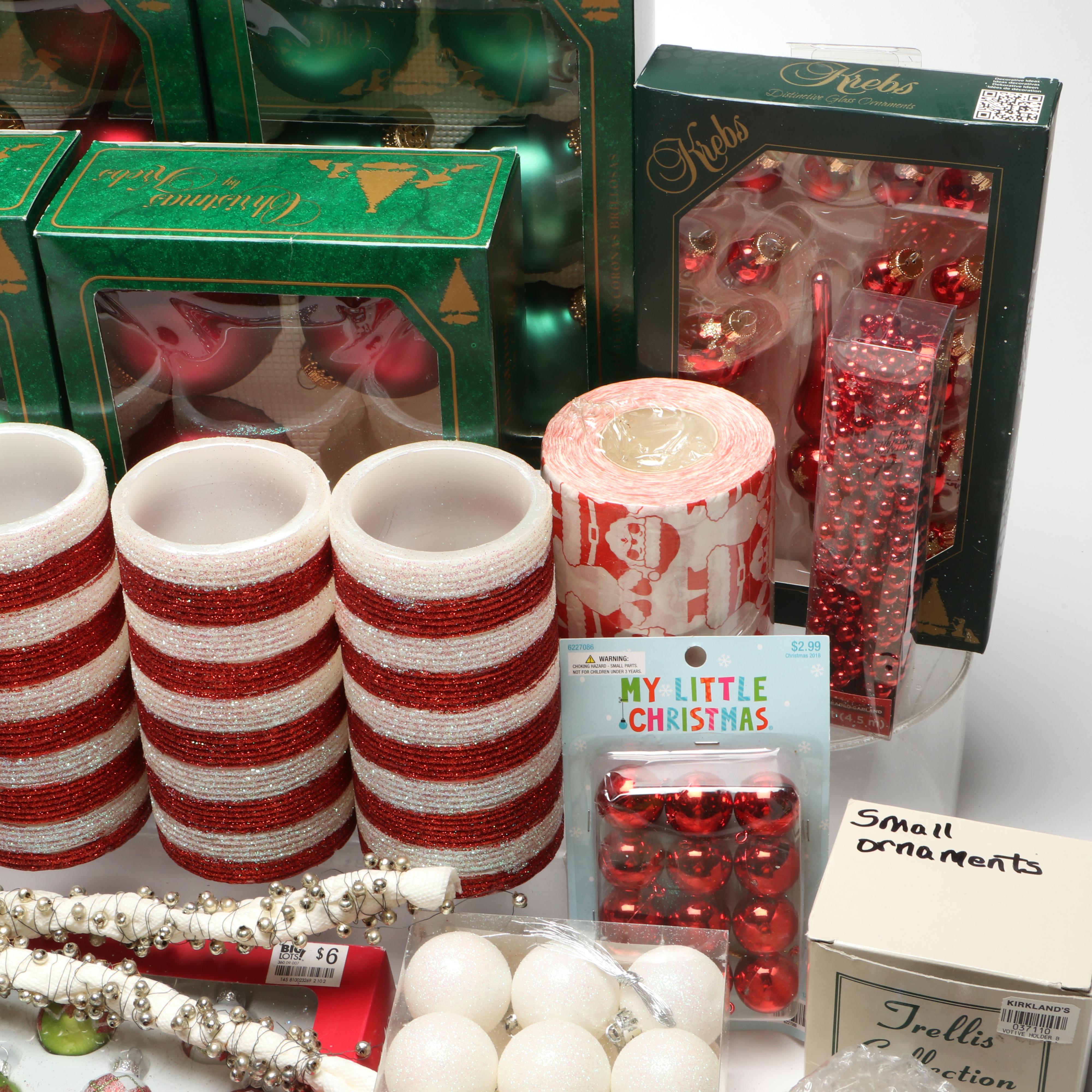 Flameless Candles and Other Christmas Décor