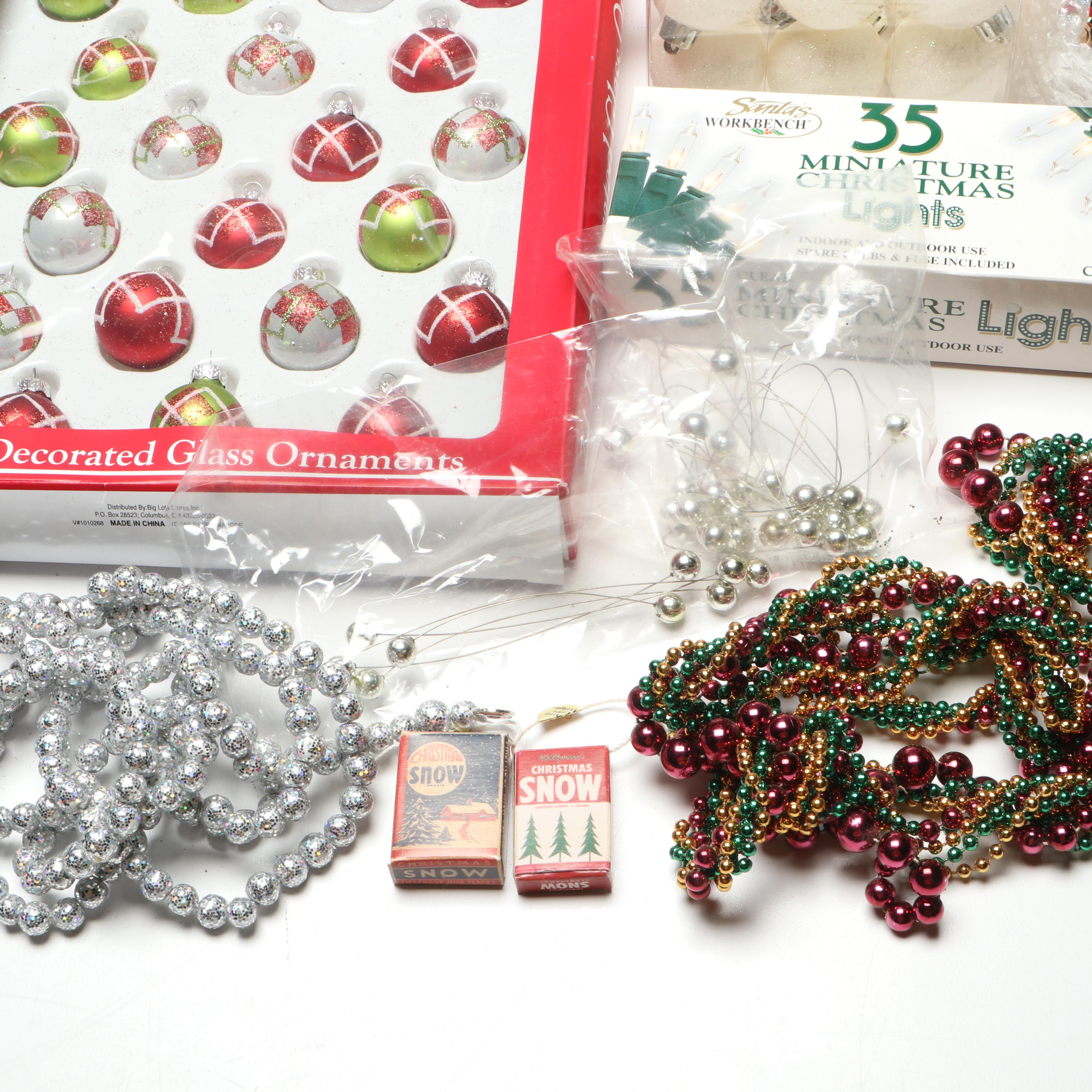 Flameless Candles and Other Christmas Décor