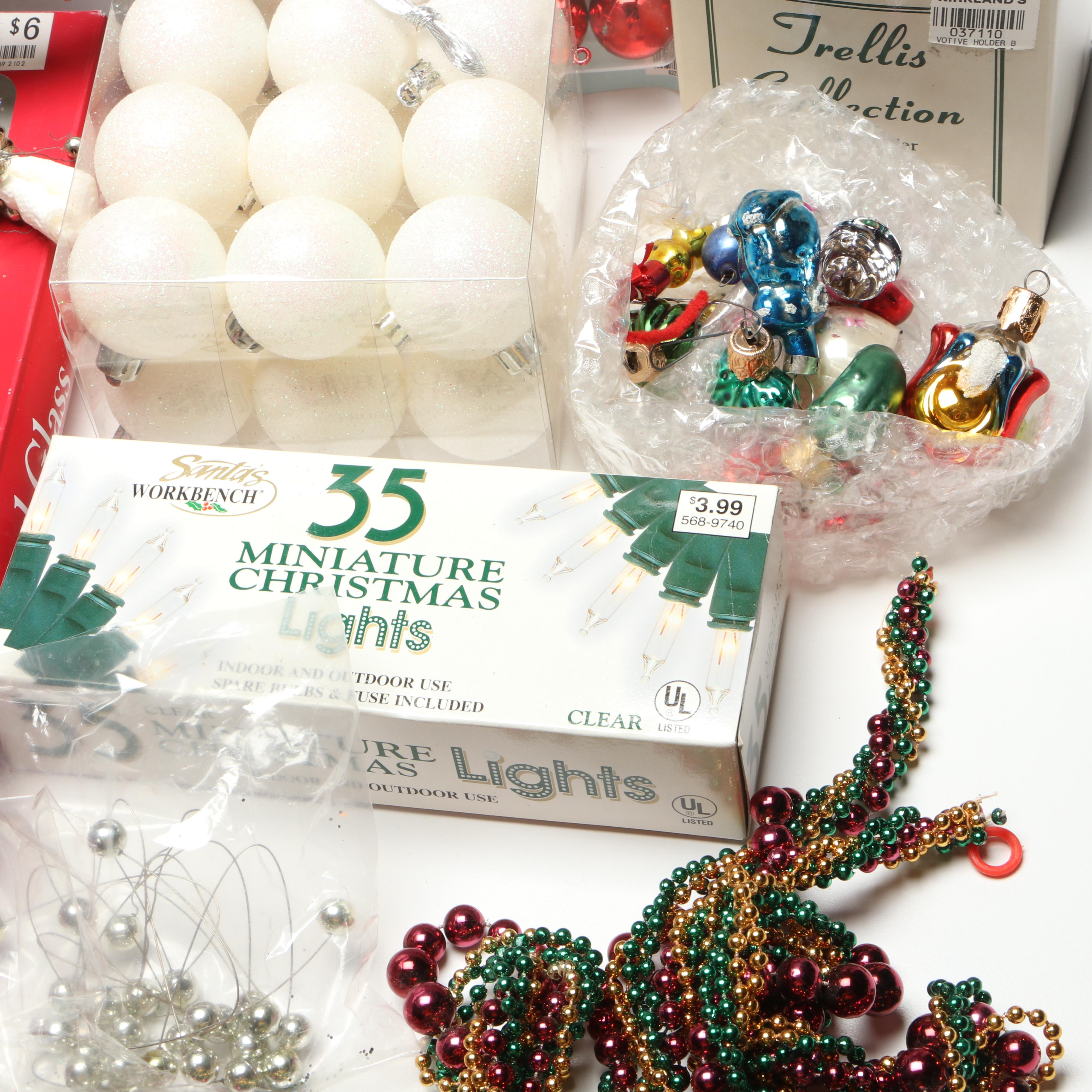 Flameless Candles and Other Christmas Décor