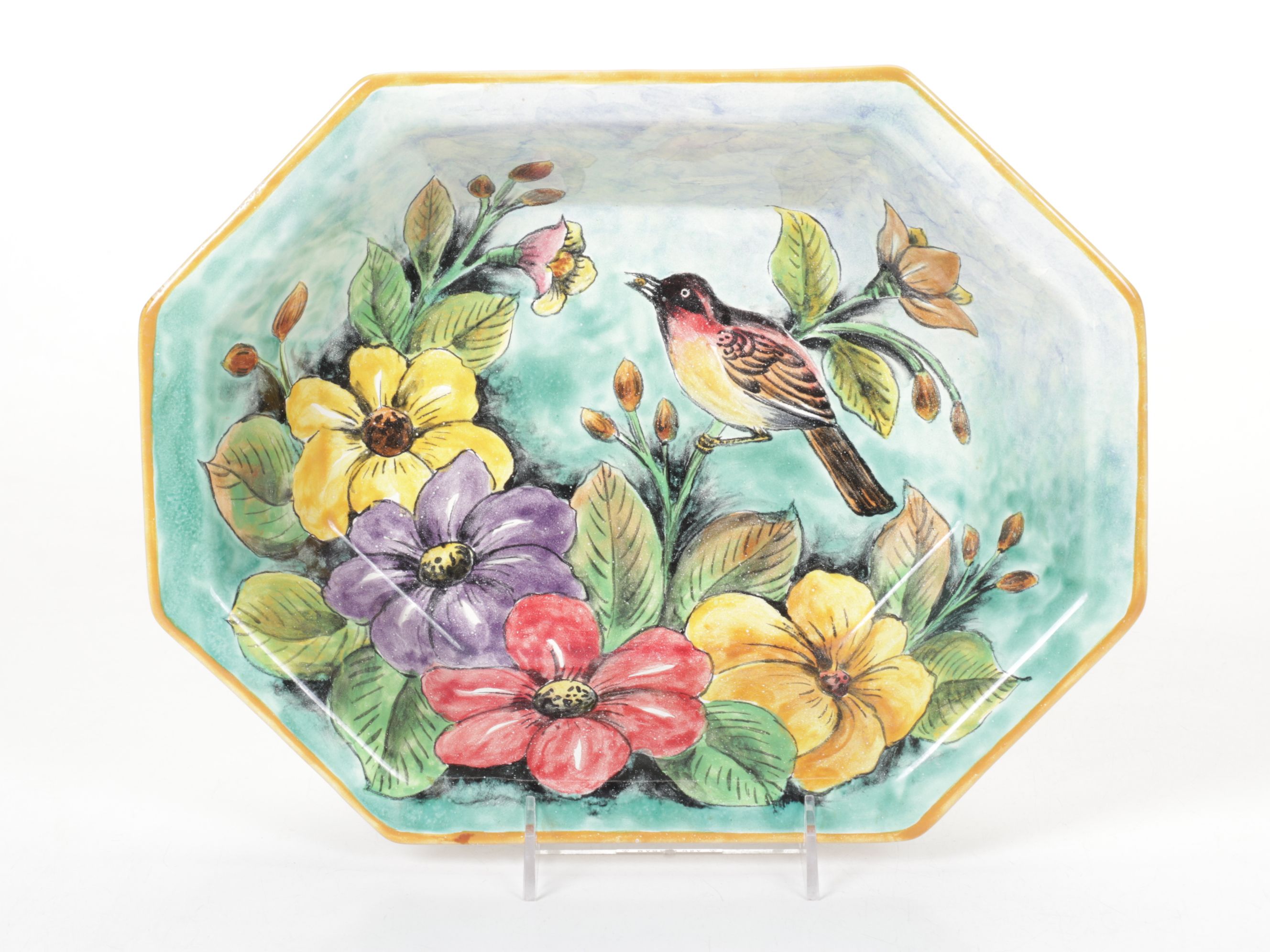 Santa Rosa Mexican Majolica Vegetable Dish