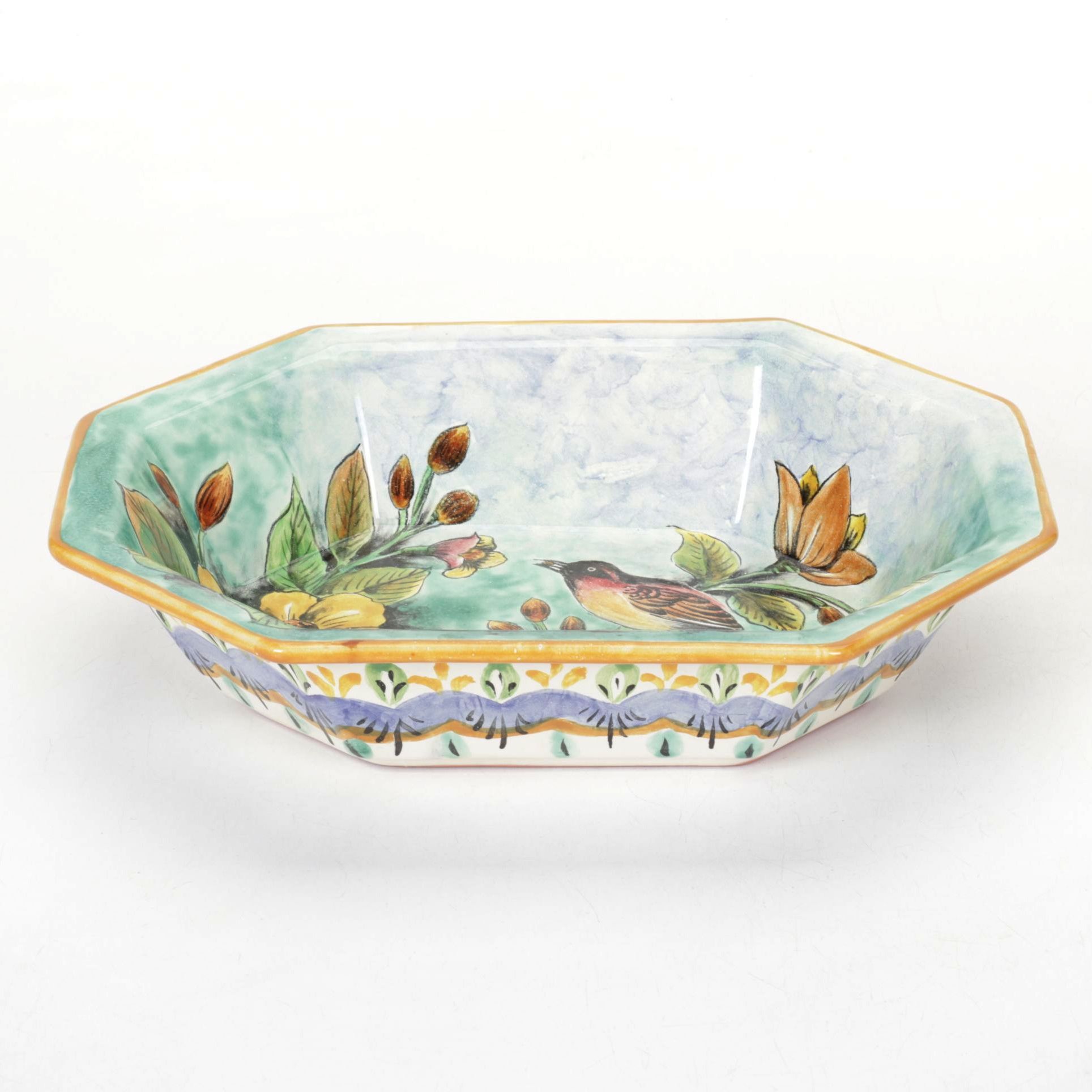 Santa Rosa Mexican Majolica Vegetable Dish