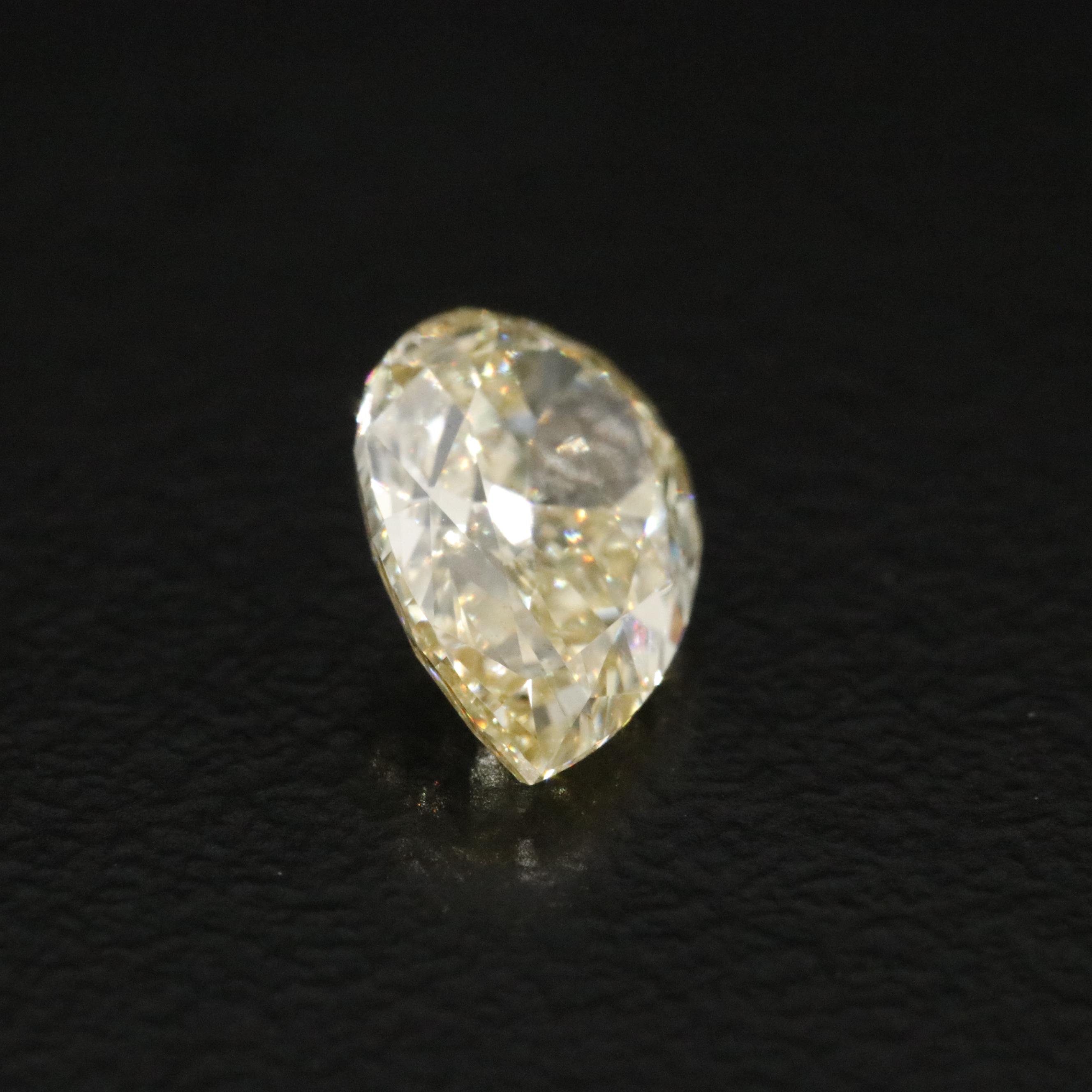 Loose 1.04 CT Lab Grown Fancy Yellow Diamond with IGI Report