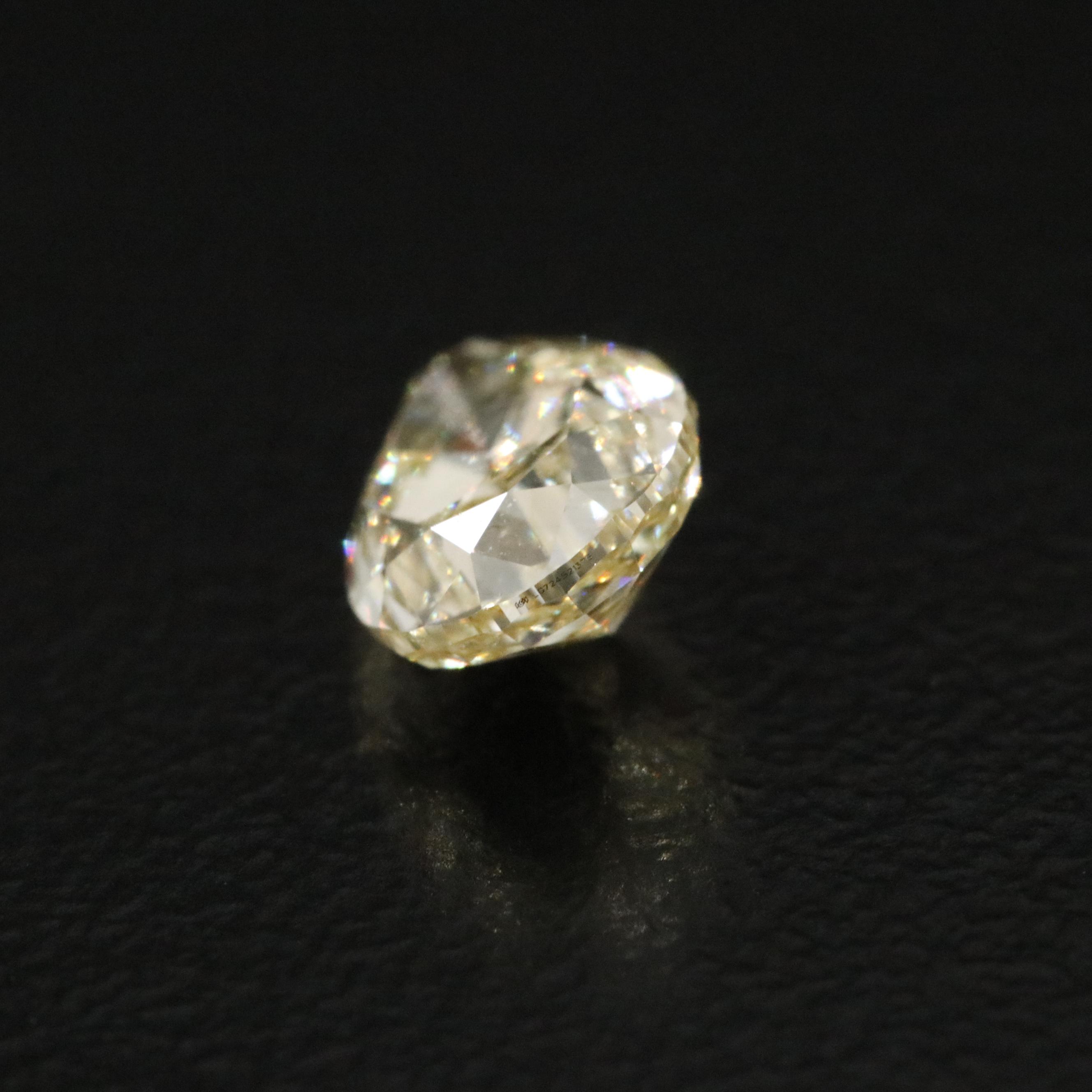 Loose 1.04 CT Lab Grown Fancy Yellow Diamond with IGI Report