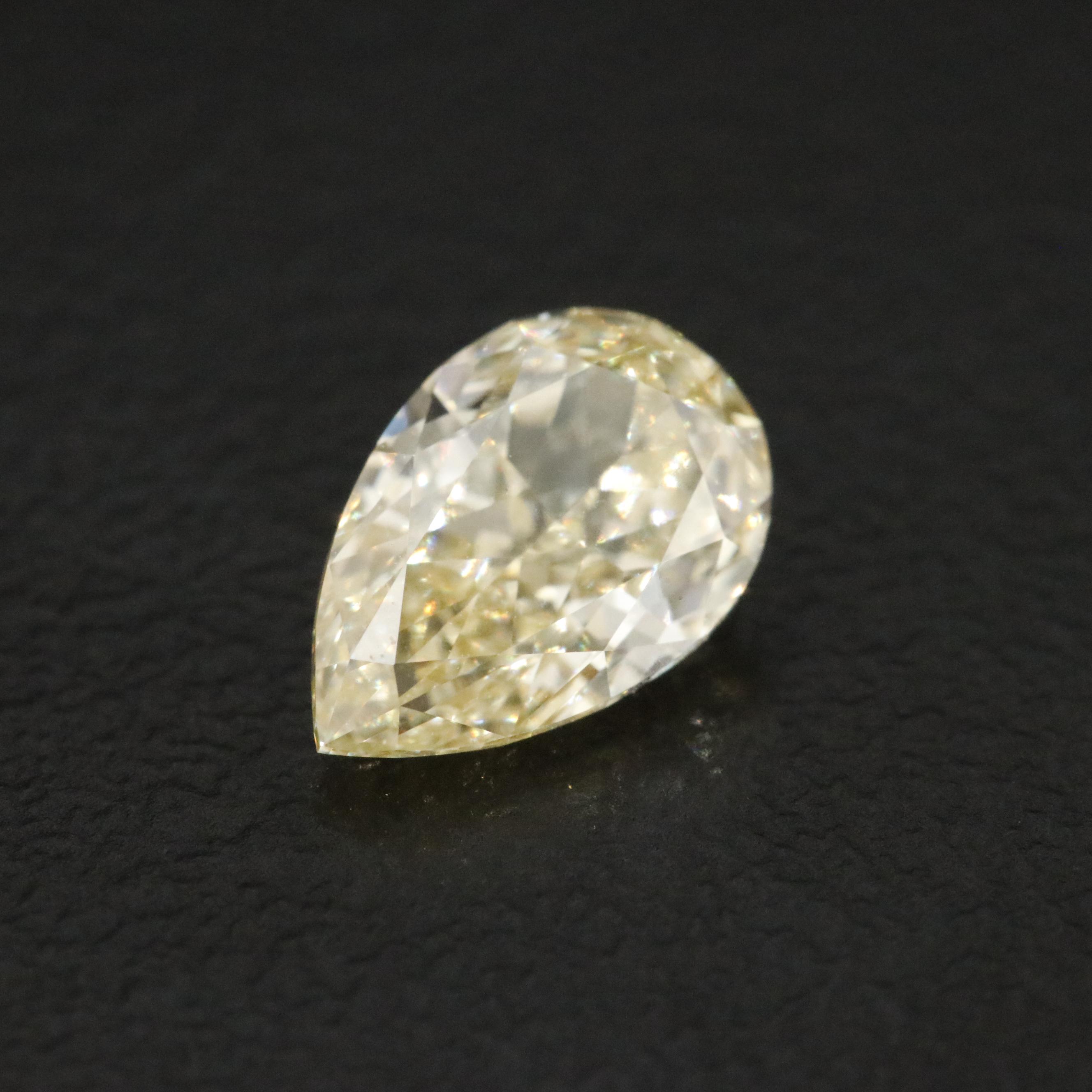 Loose 1.04 CT Lab Grown Fancy Yellow Diamond with IGI Report