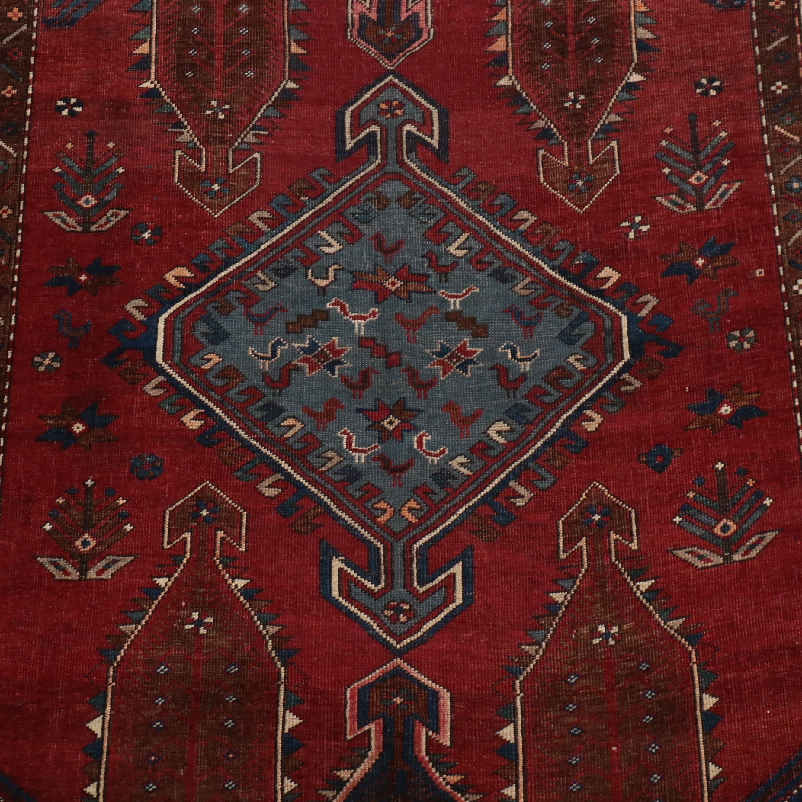 5'3 x 7'2 Hand-Knotted Afghani-Persian Style Area Rug