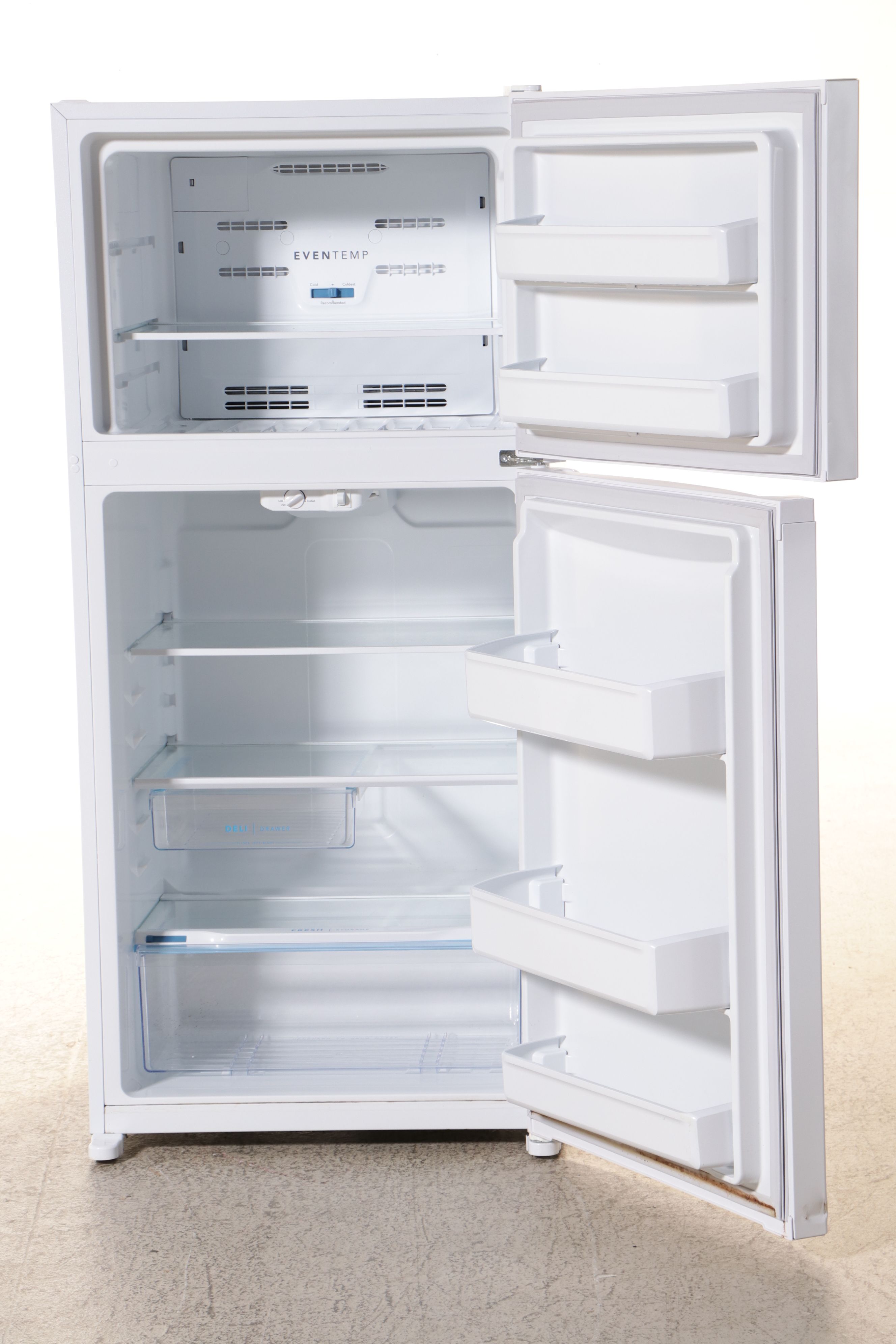 Frigidaire 14 Cu.Ft. White Freezer Top Refrigerator