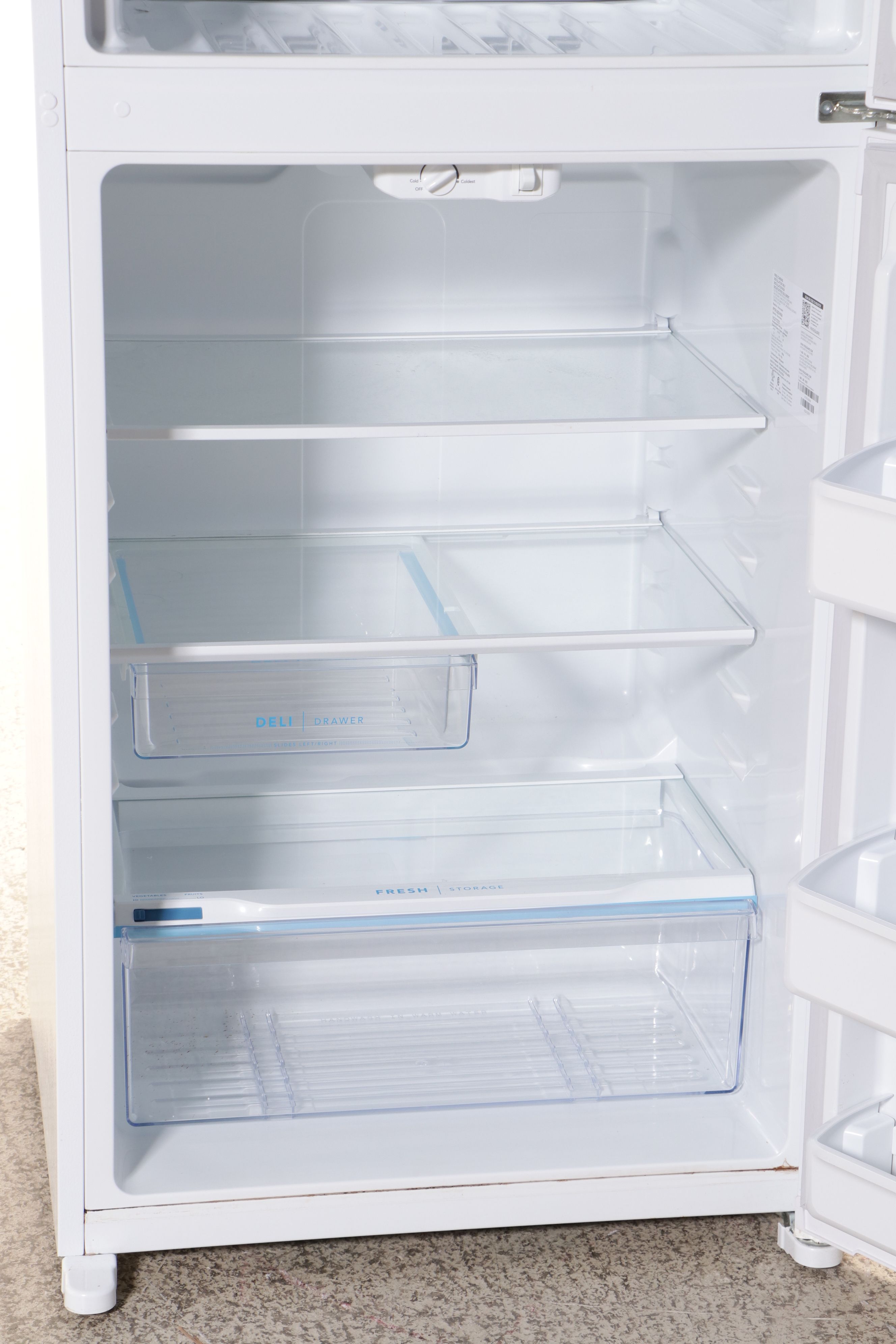 Frigidaire 14 Cu.Ft. White Freezer Top Refrigerator