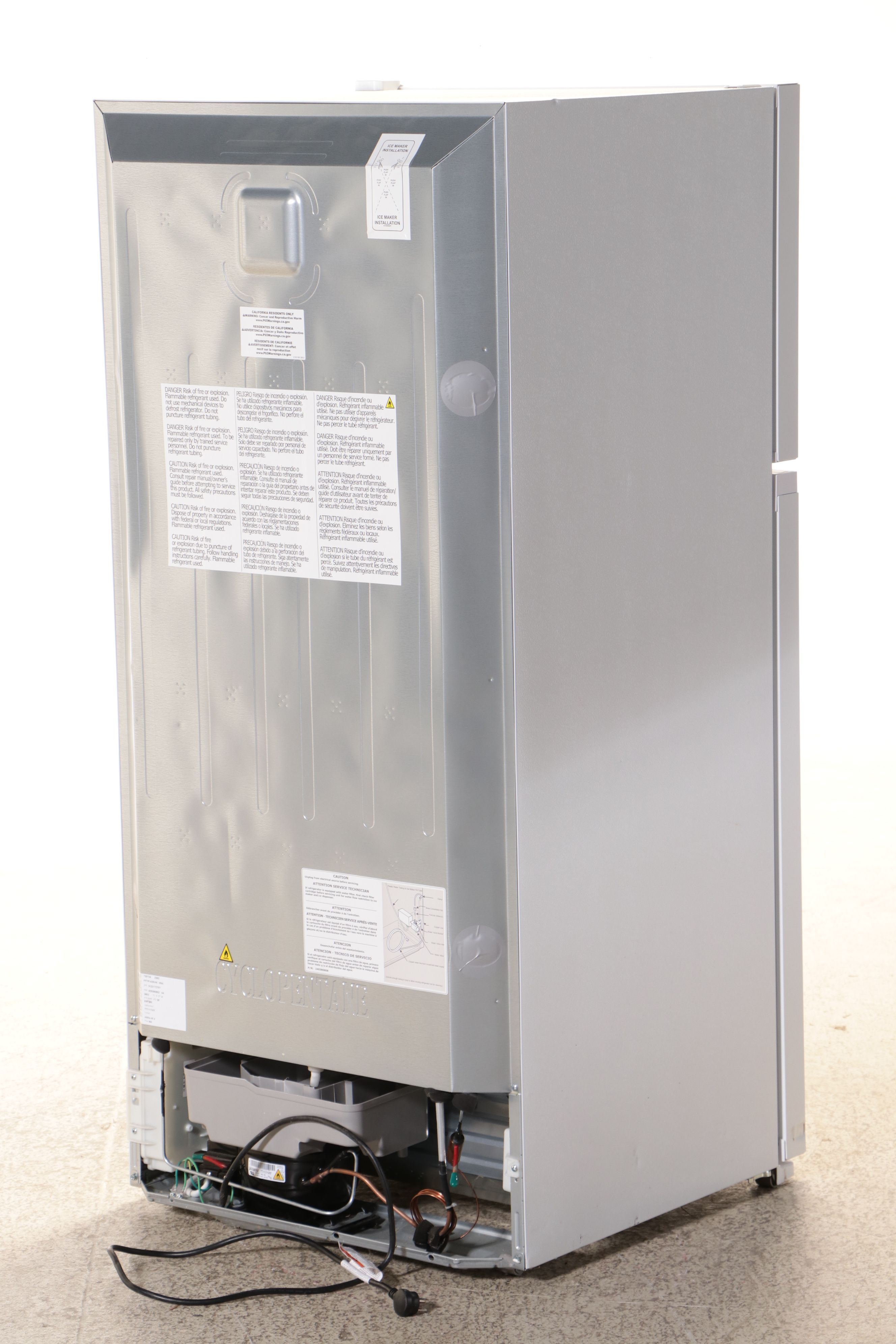 Frigidaire 14 Cu.Ft. White Freezer Top Refrigerator