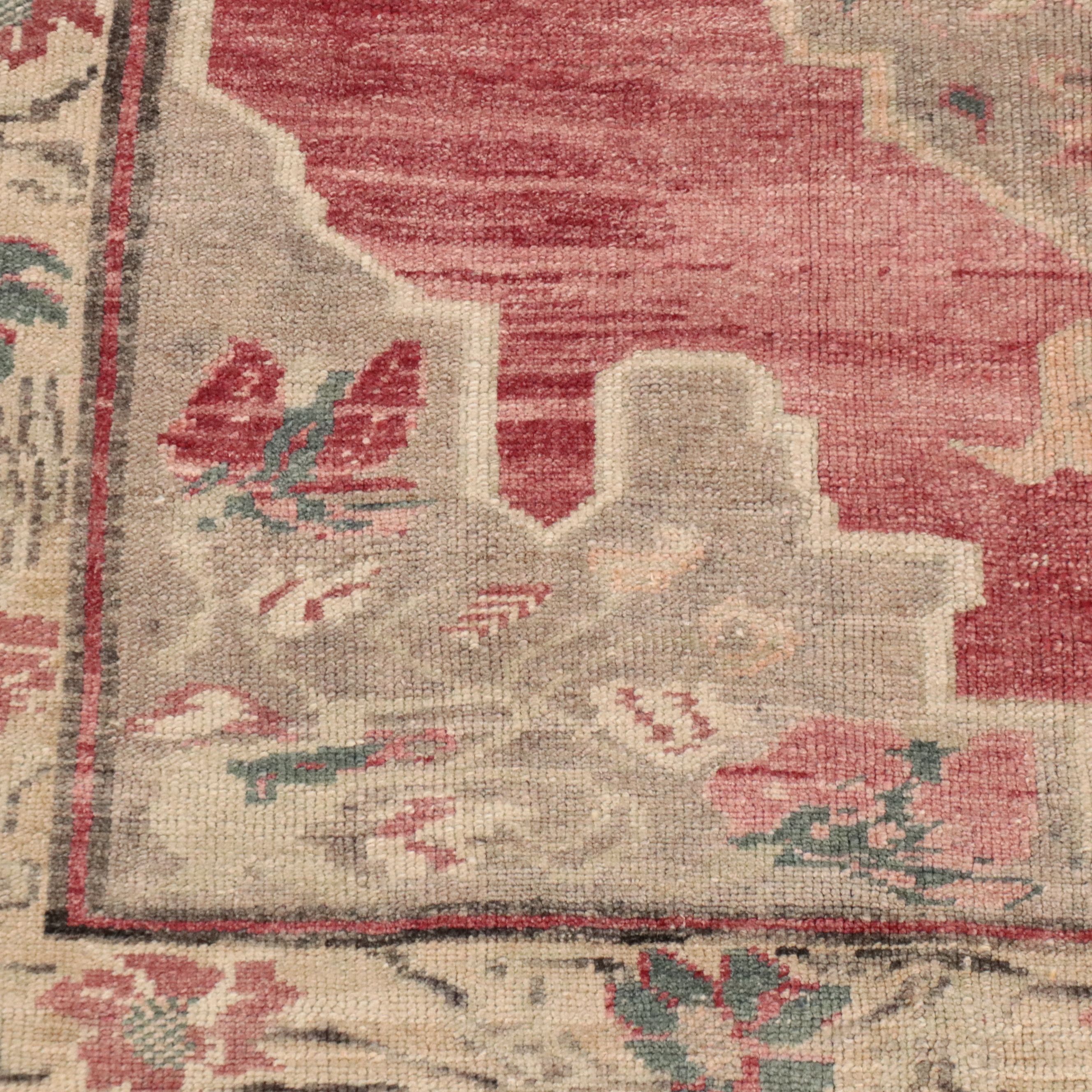 5' x 10'10 Hand-Knotted Turkish Anatolian Area Rug