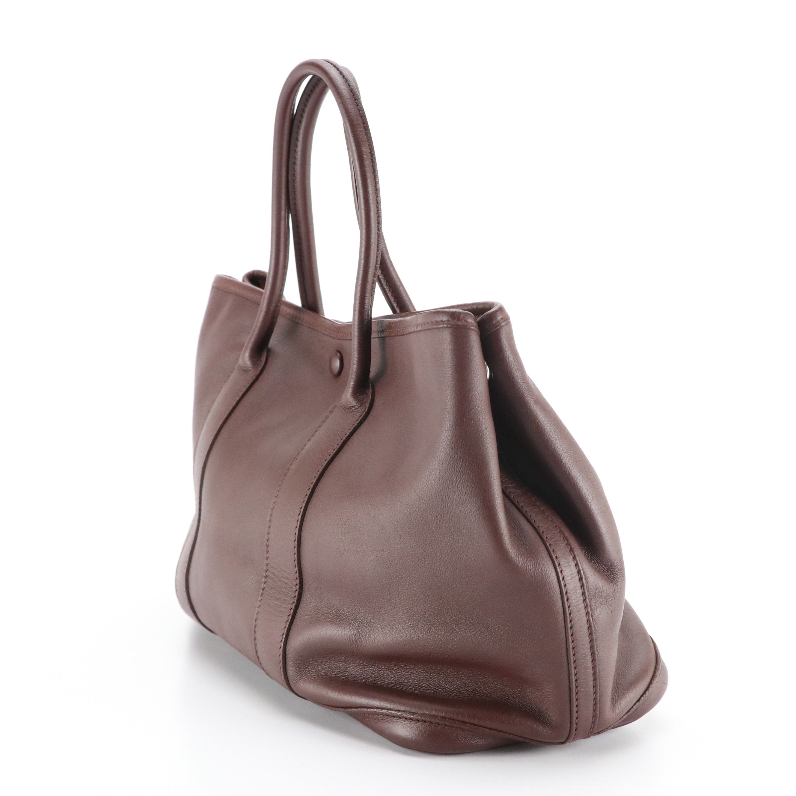 Hermès Garden Party 30 Tote in Chocolate Brown Leather