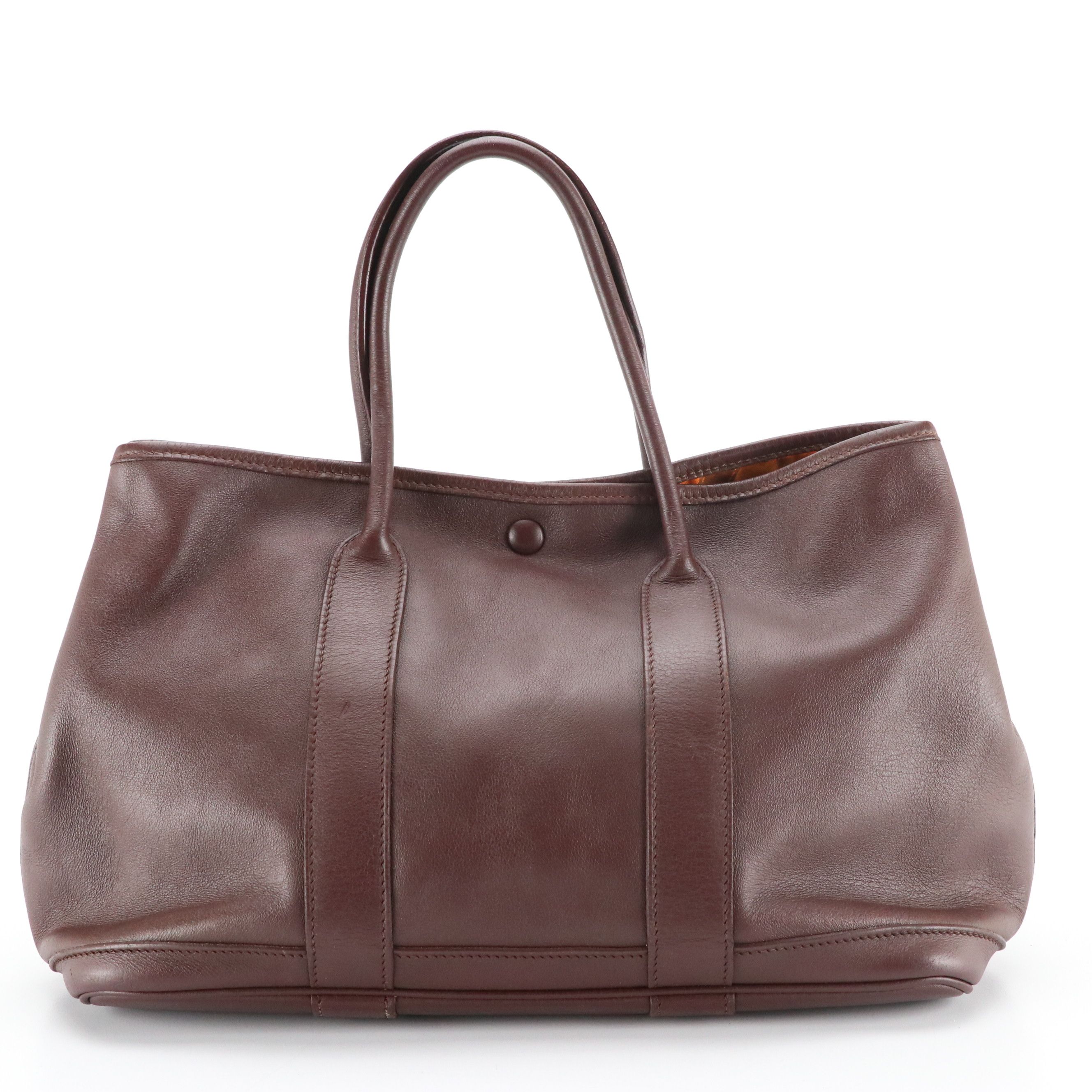 Hermès Garden Party 30 Tote in Chocolate Brown Leather