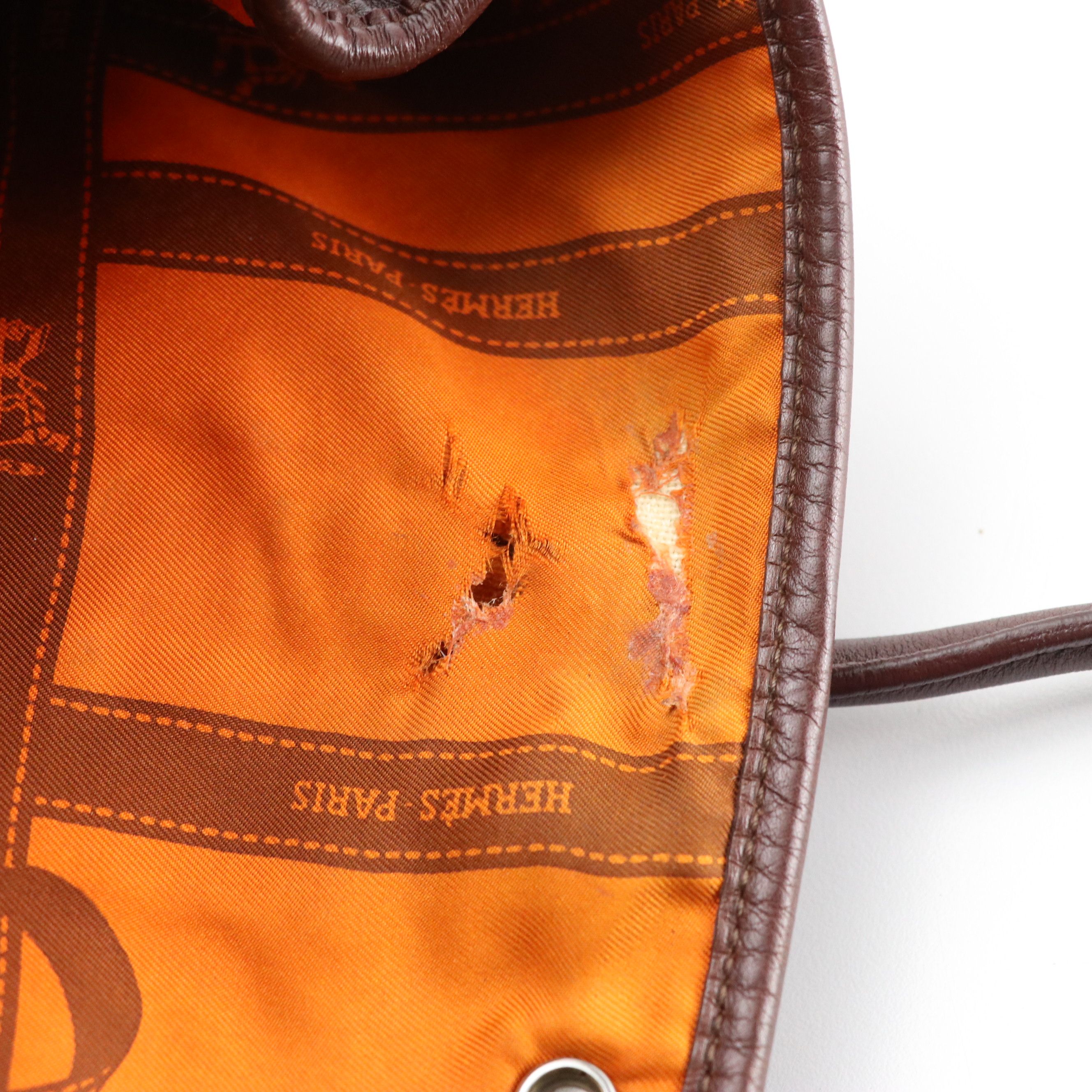 Hermès Garden Party 30 Tote in Chocolate Brown Leather