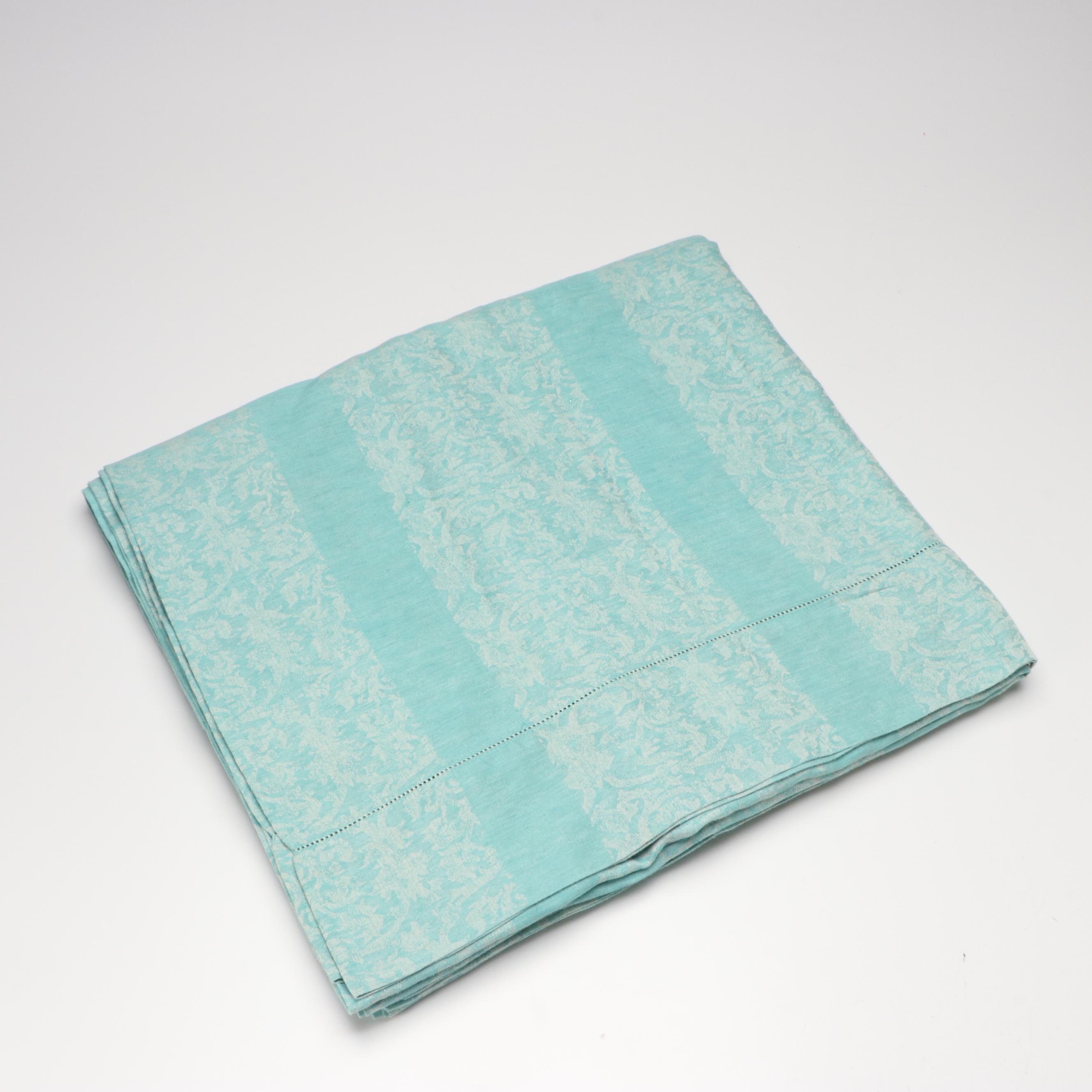 Leitner Leinen Aqua Linen Tablecloth