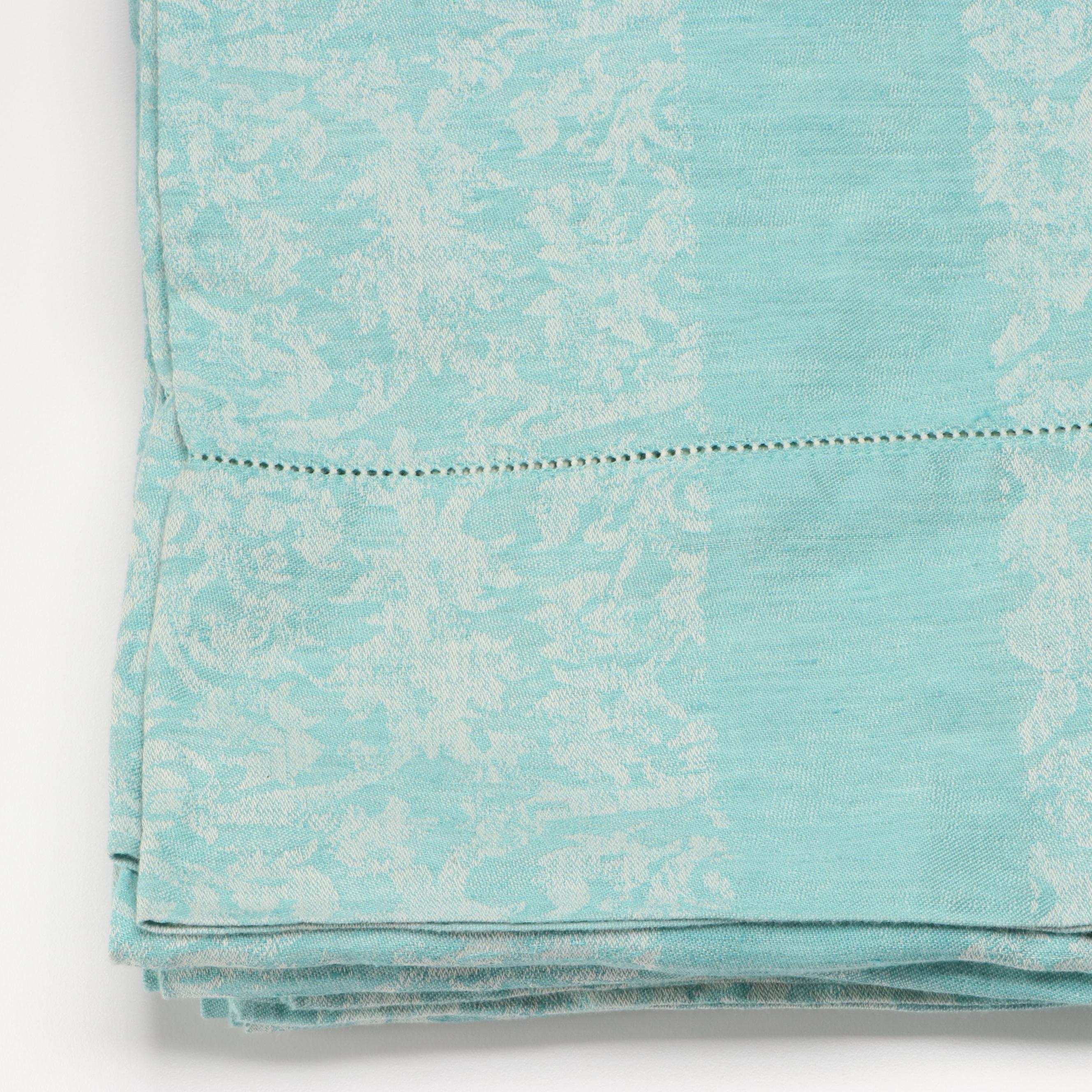 Leitner Leinen Aqua Linen Tablecloth